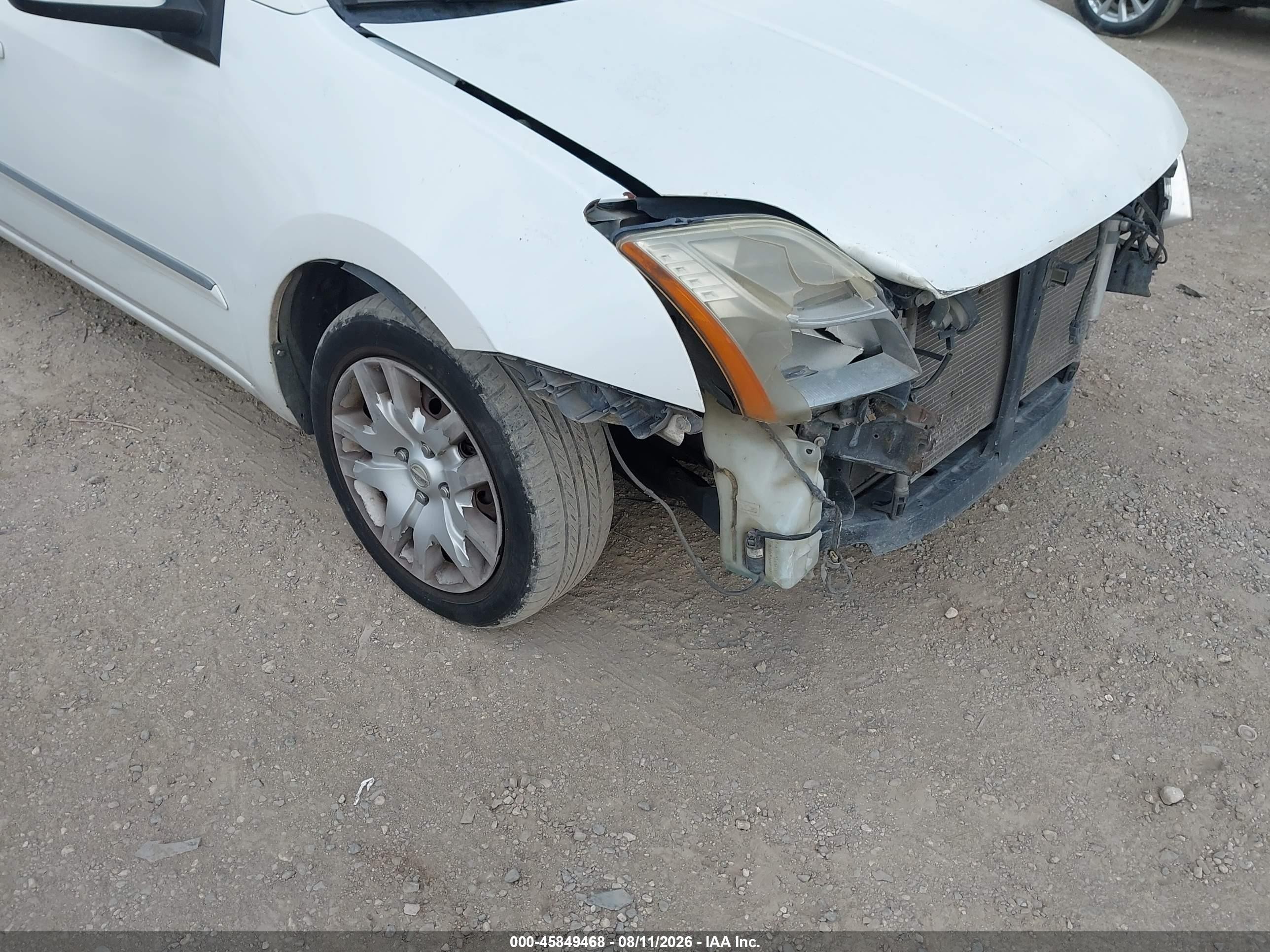 2012 Nissan Sentra 2.0 S White vin: 3N1AB6AP1CL711844