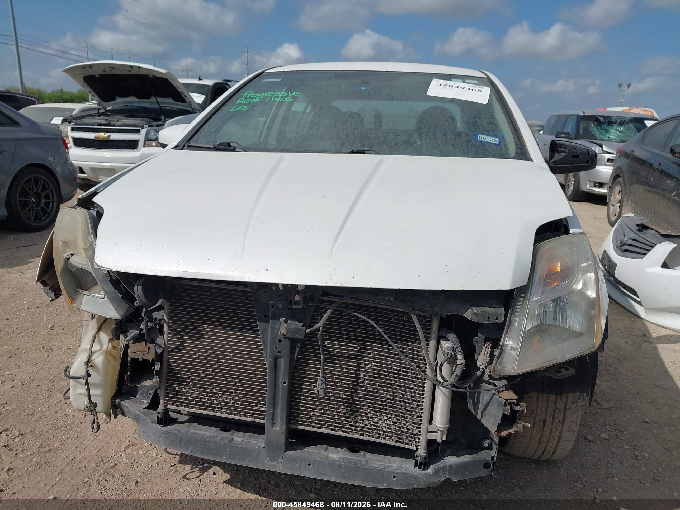 2012 Nissan Sentra 2.0 S White vin: 3N1AB6AP1CL711844