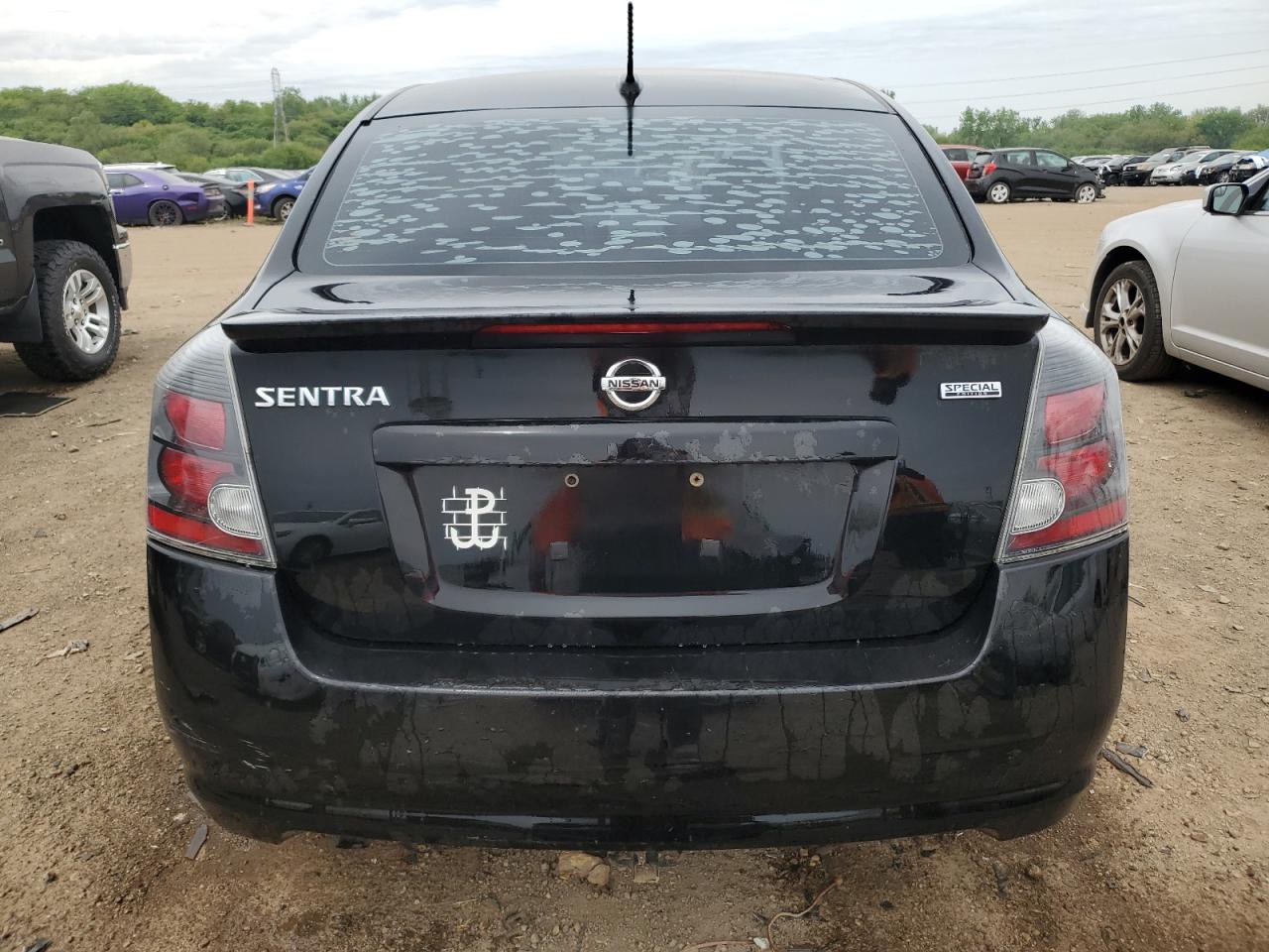 2012 Nissan Sentra 2.0 Черный vin: 3N1AB6AP1CL720169