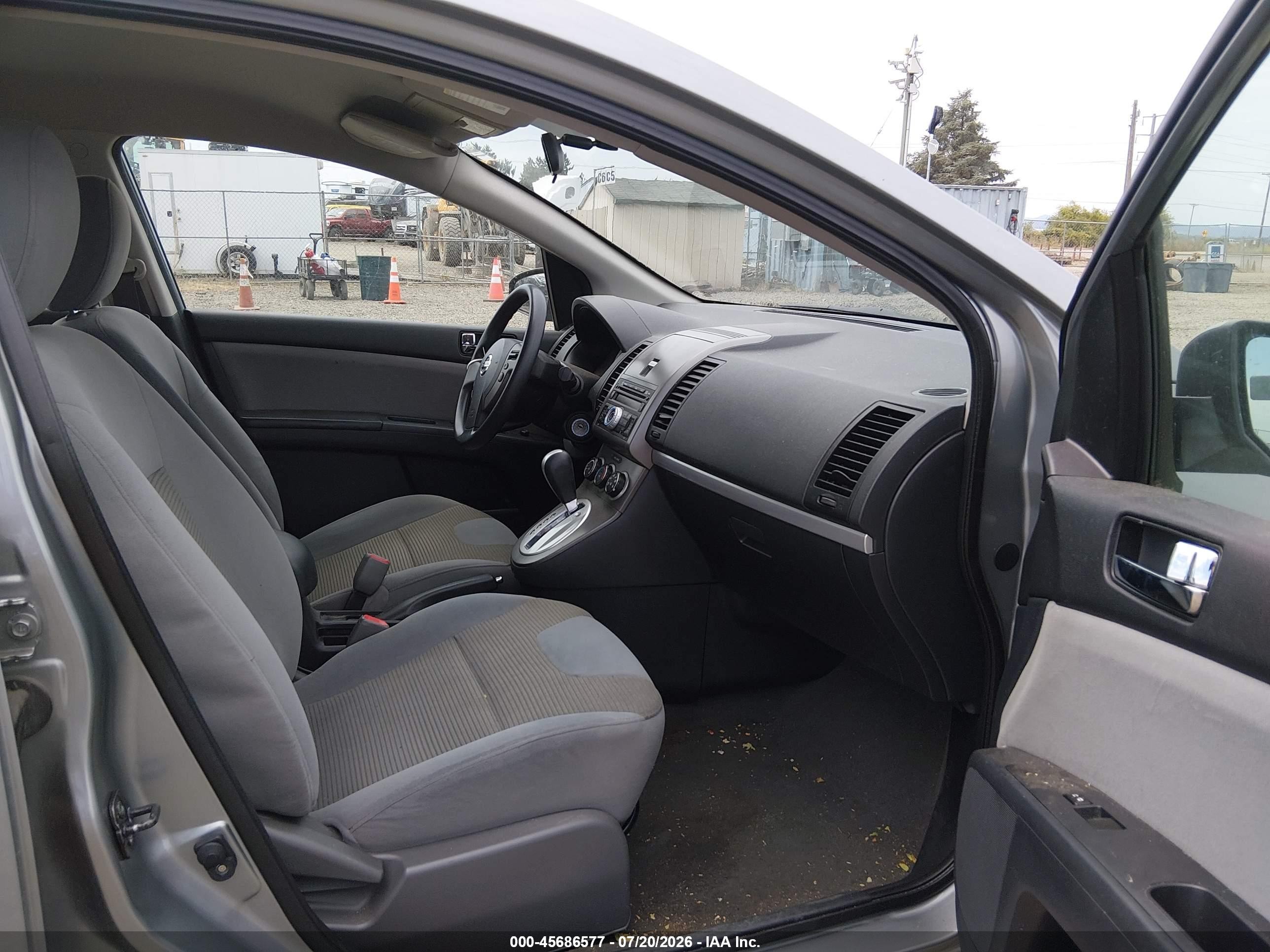 2012 Nissan Sentra 2.0 S Gray vin: 3N1AB6AP1CL726246
