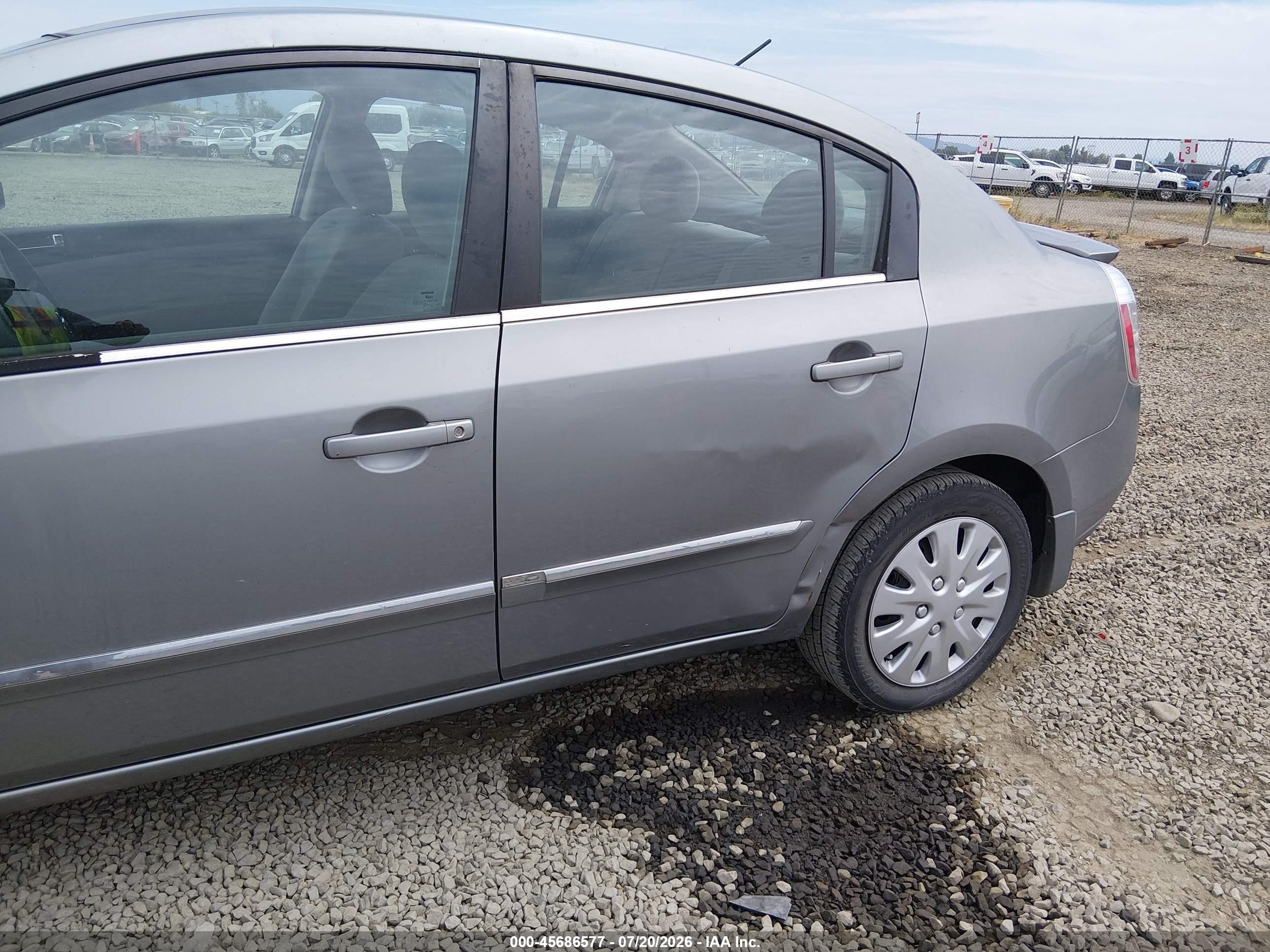 2012 Nissan Sentra 2.0 S Gray vin: 3N1AB6AP1CL726246