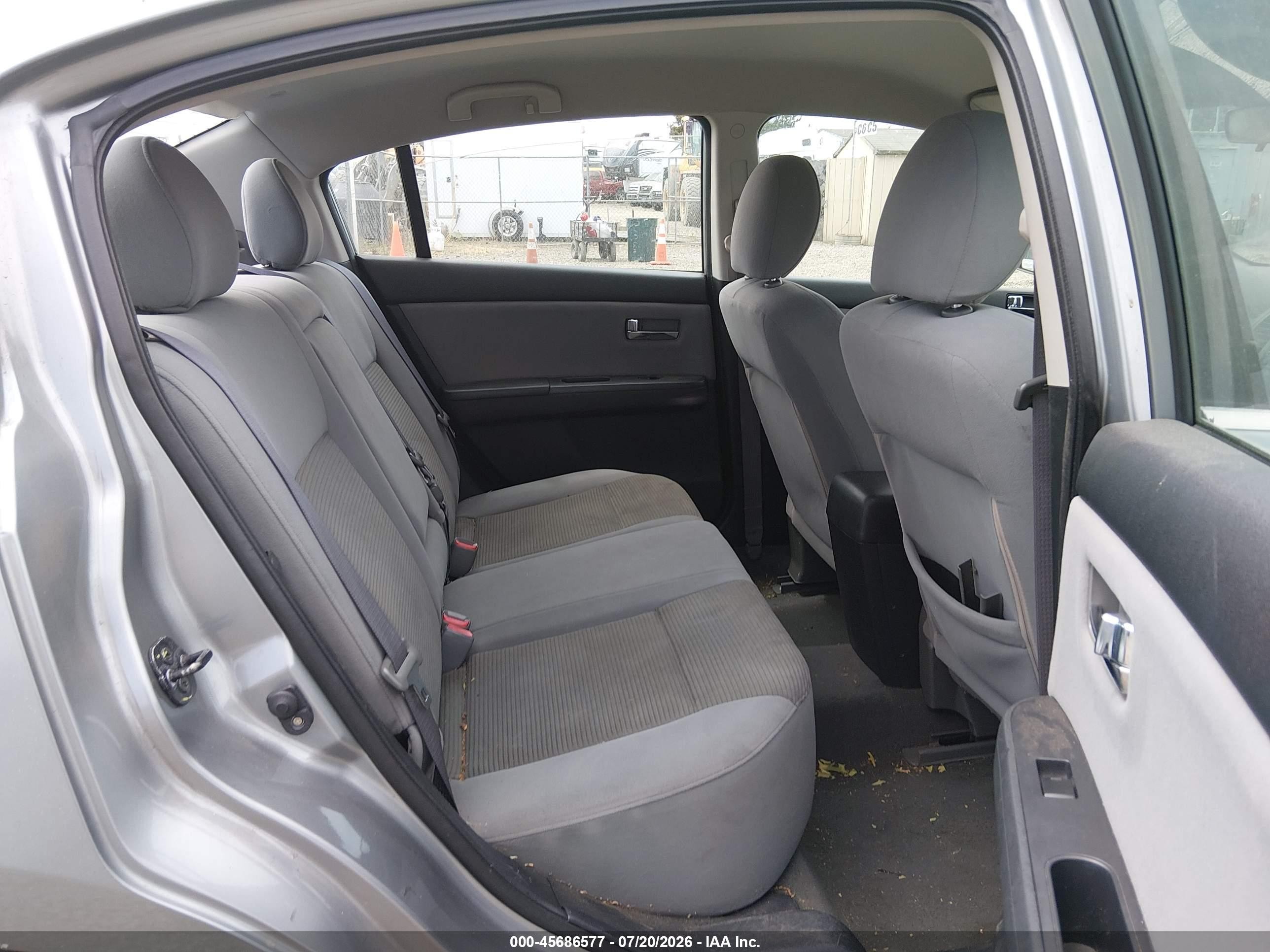 2012 Nissan Sentra 2.0 S Gray vin: 3N1AB6AP1CL726246