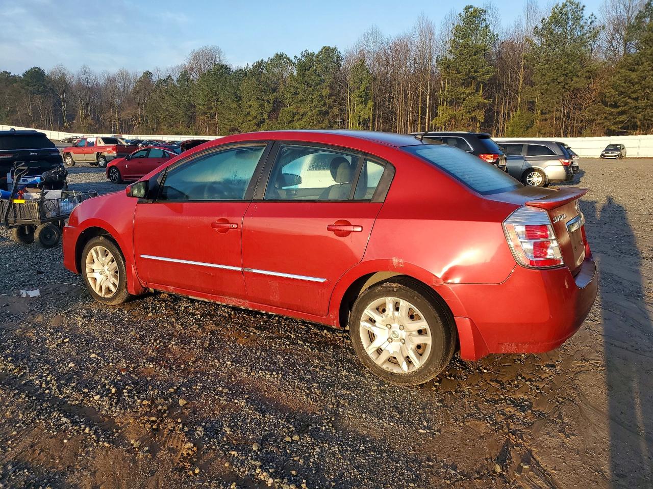 2012 Nissan Sentra 2.0 Красный vin: 3N1AB6AP1CL736761