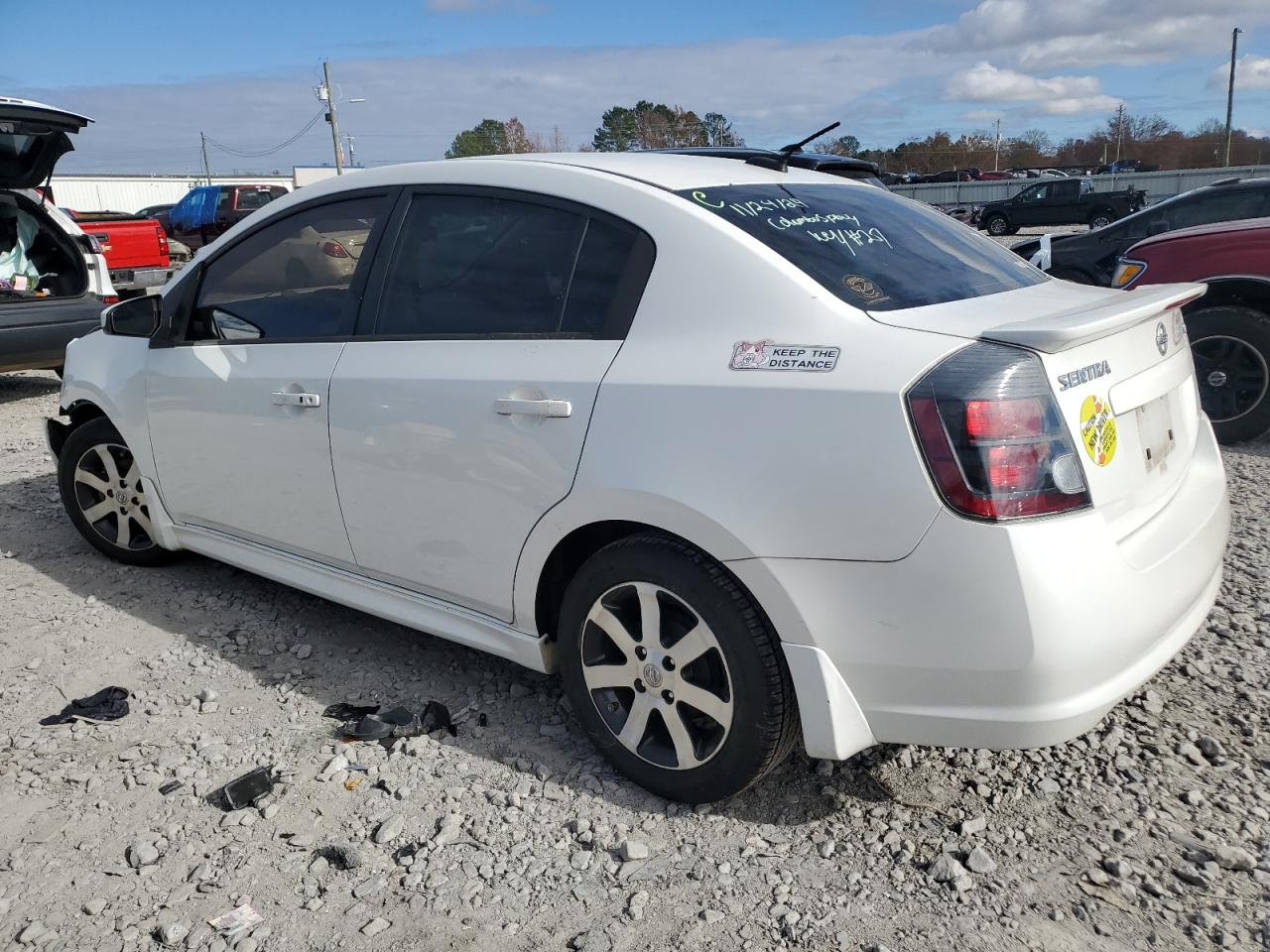 2012 Nissan Sentra 2.0 White vin: 3N1AB6AP1CL747078