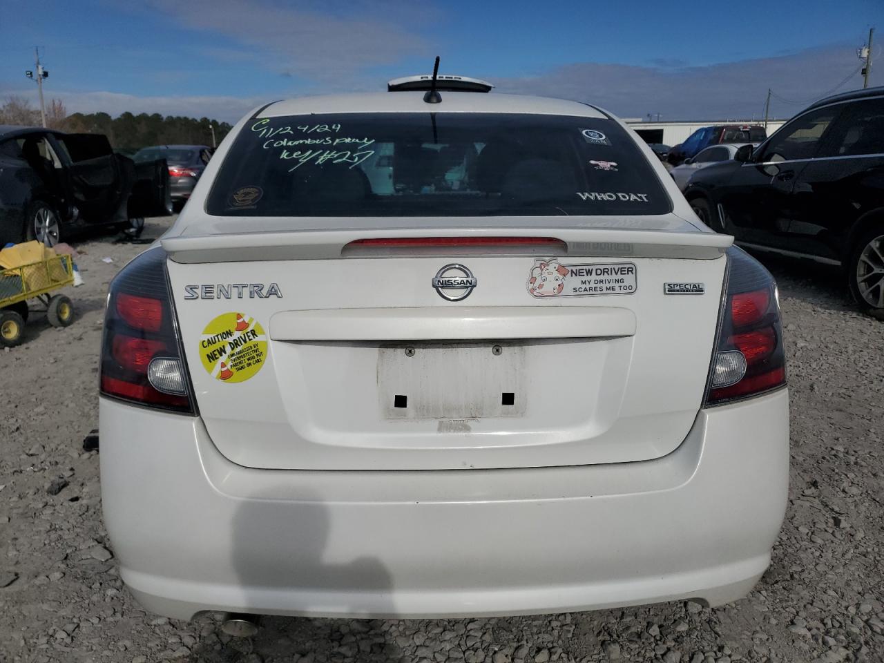 2012 Nissan Sentra 2.0 White vin: 3N1AB6AP1CL747078