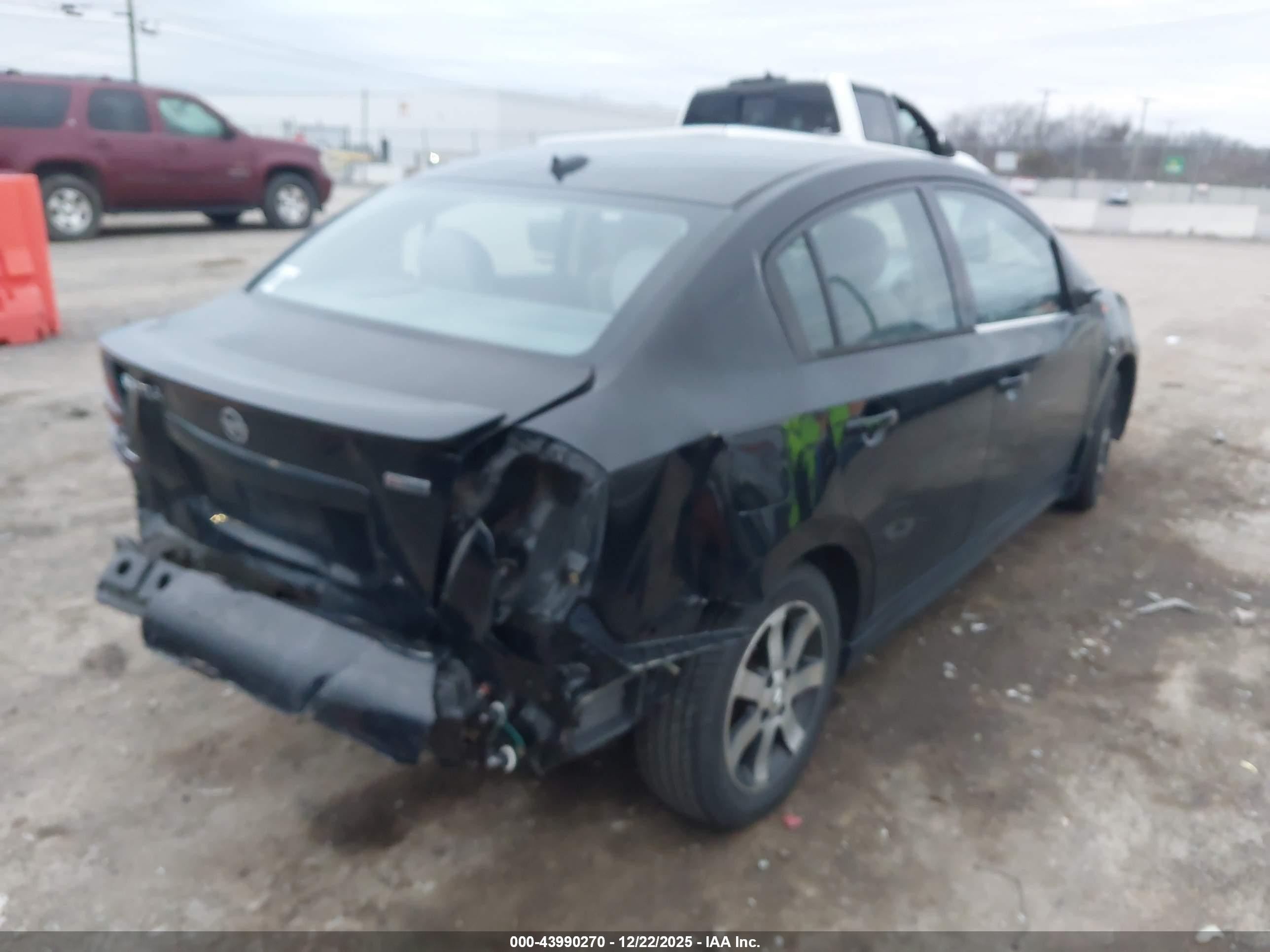 2012 Nissan Sentra 2.0 Sr Black vin: 3N1AB6AP1CL754631