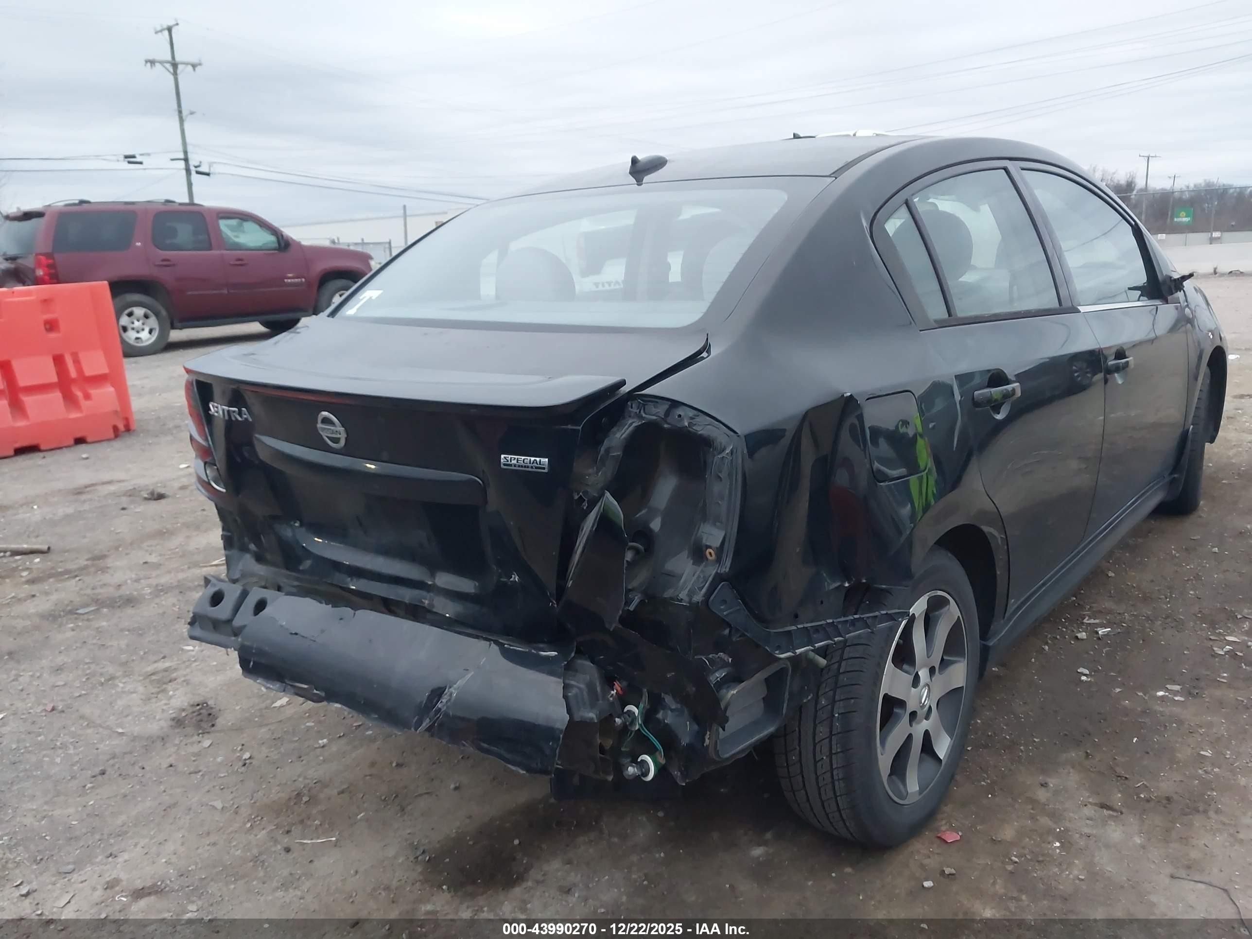 2012 Nissan Sentra 2.0 Sr Black vin: 3N1AB6AP1CL754631