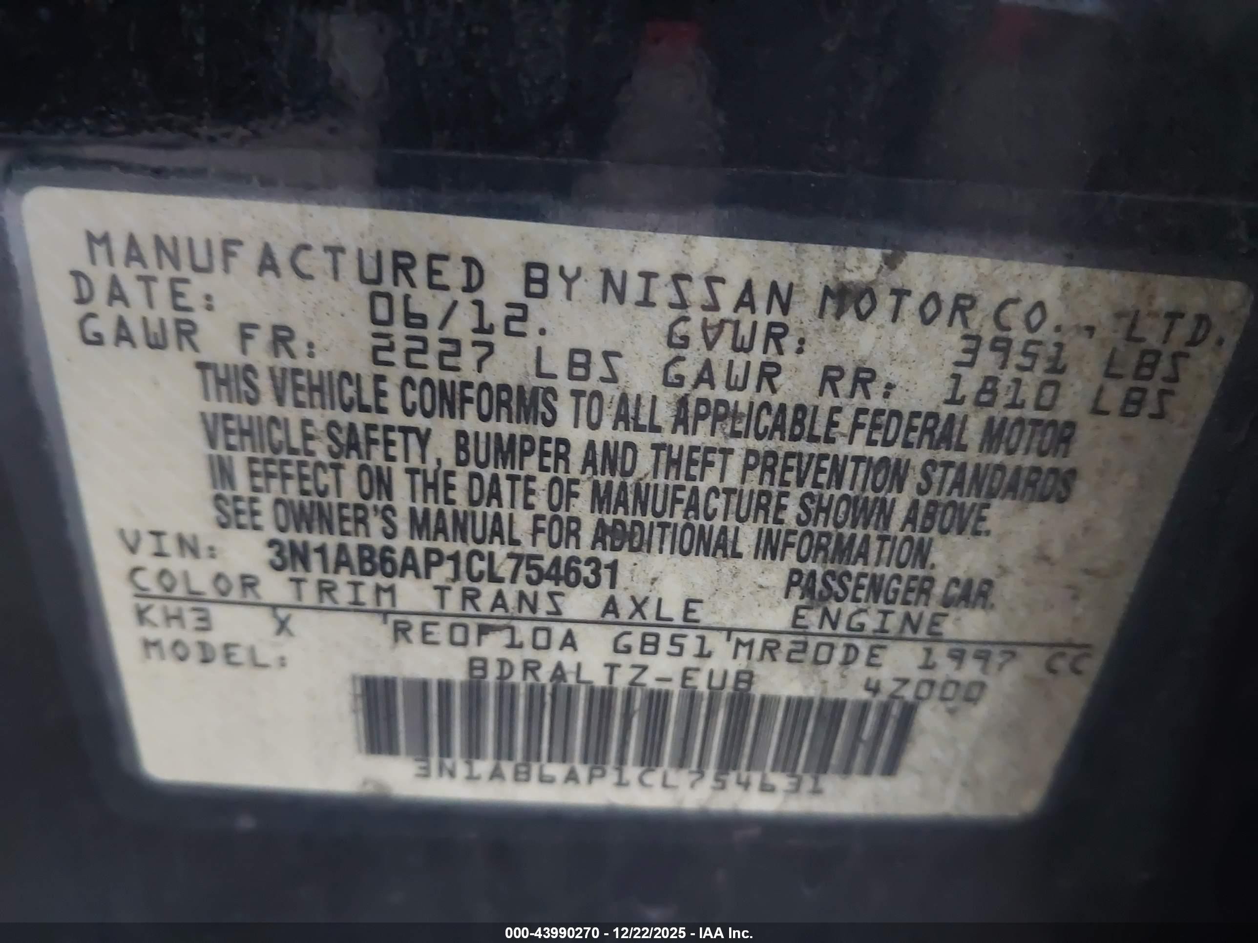 2012 Nissan Sentra 2.0 Sr Black vin: 3N1AB6AP1CL754631