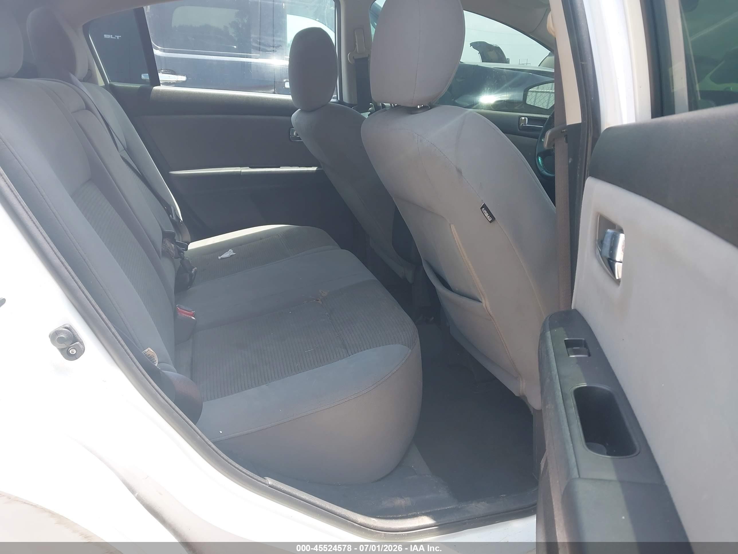 2012 Nissan Sentra 2.0 S White vin: 3N1AB6AP1CL755312