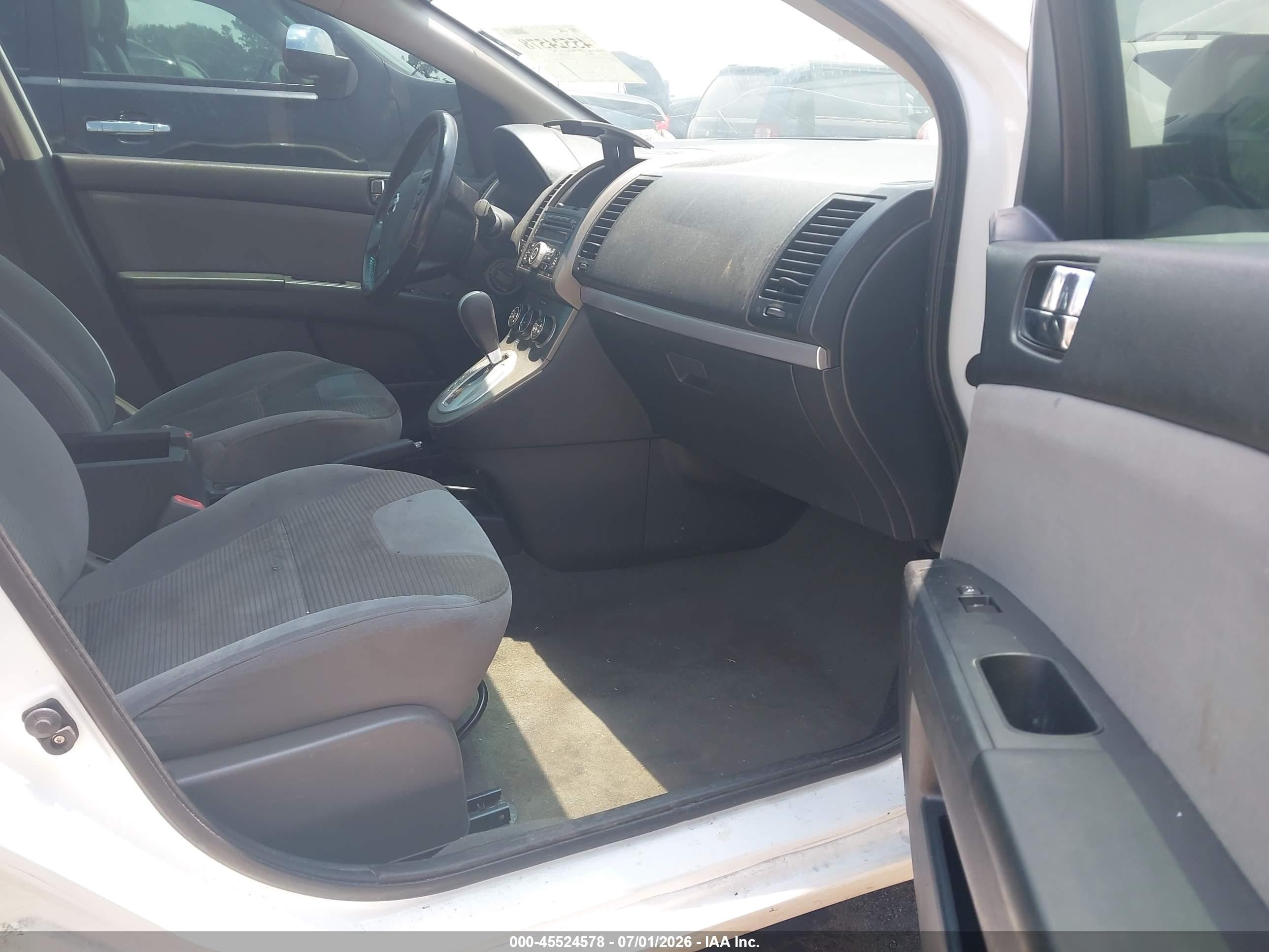 2012 Nissan Sentra 2.0 S White vin: 3N1AB6AP1CL755312