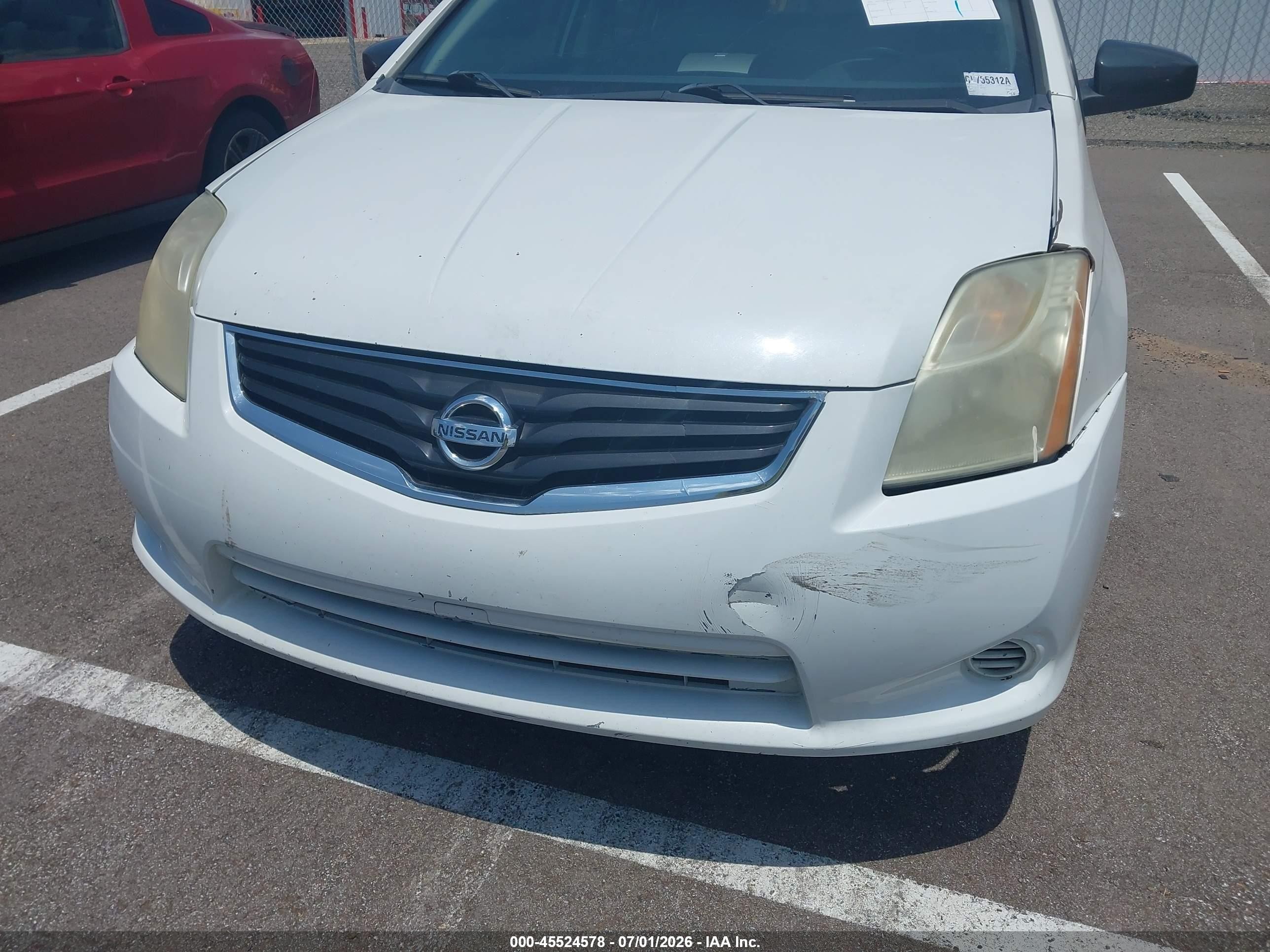2012 Nissan Sentra 2.0 S White vin: 3N1AB6AP1CL755312