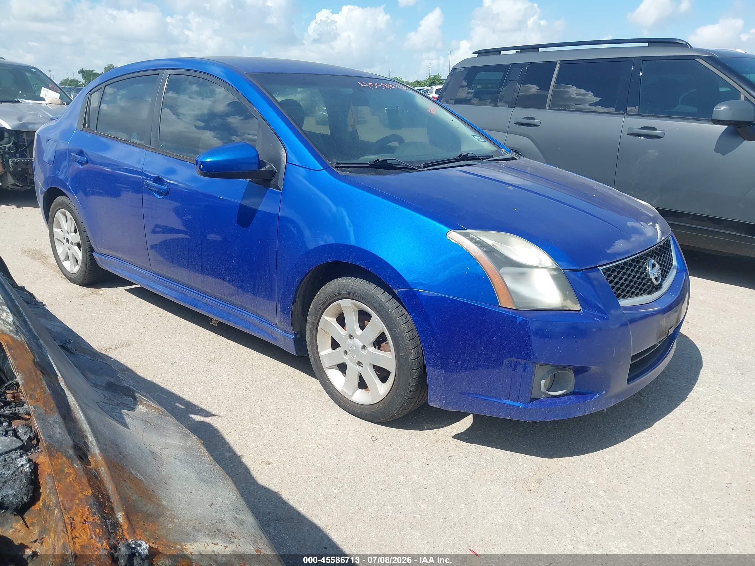 2012 Nissan Sentra 2.0 Sr Blue vin: 3N1AB6AP1CL760042