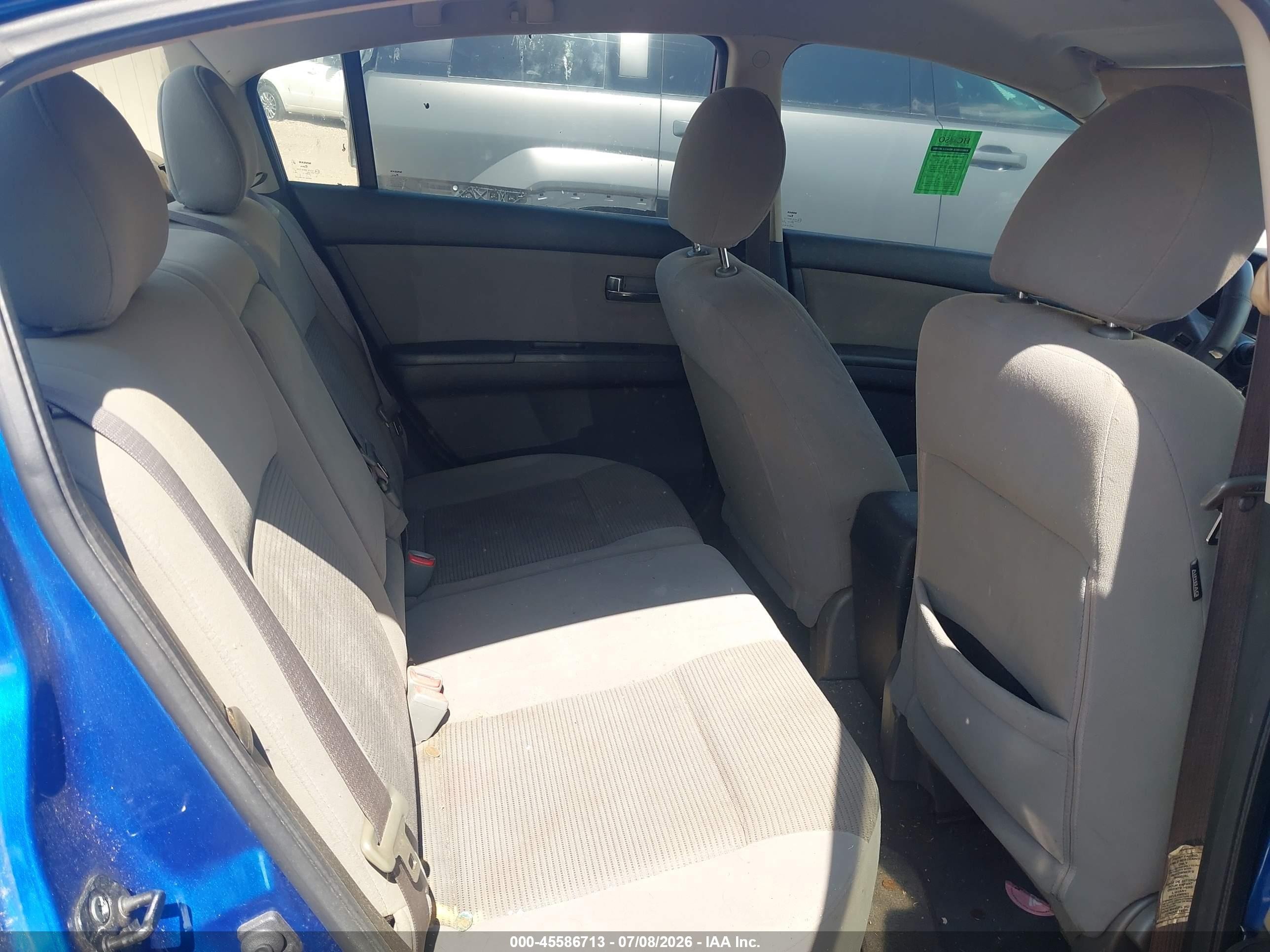 2012 Nissan Sentra 2.0 Sr Blue vin: 3N1AB6AP1CL760042