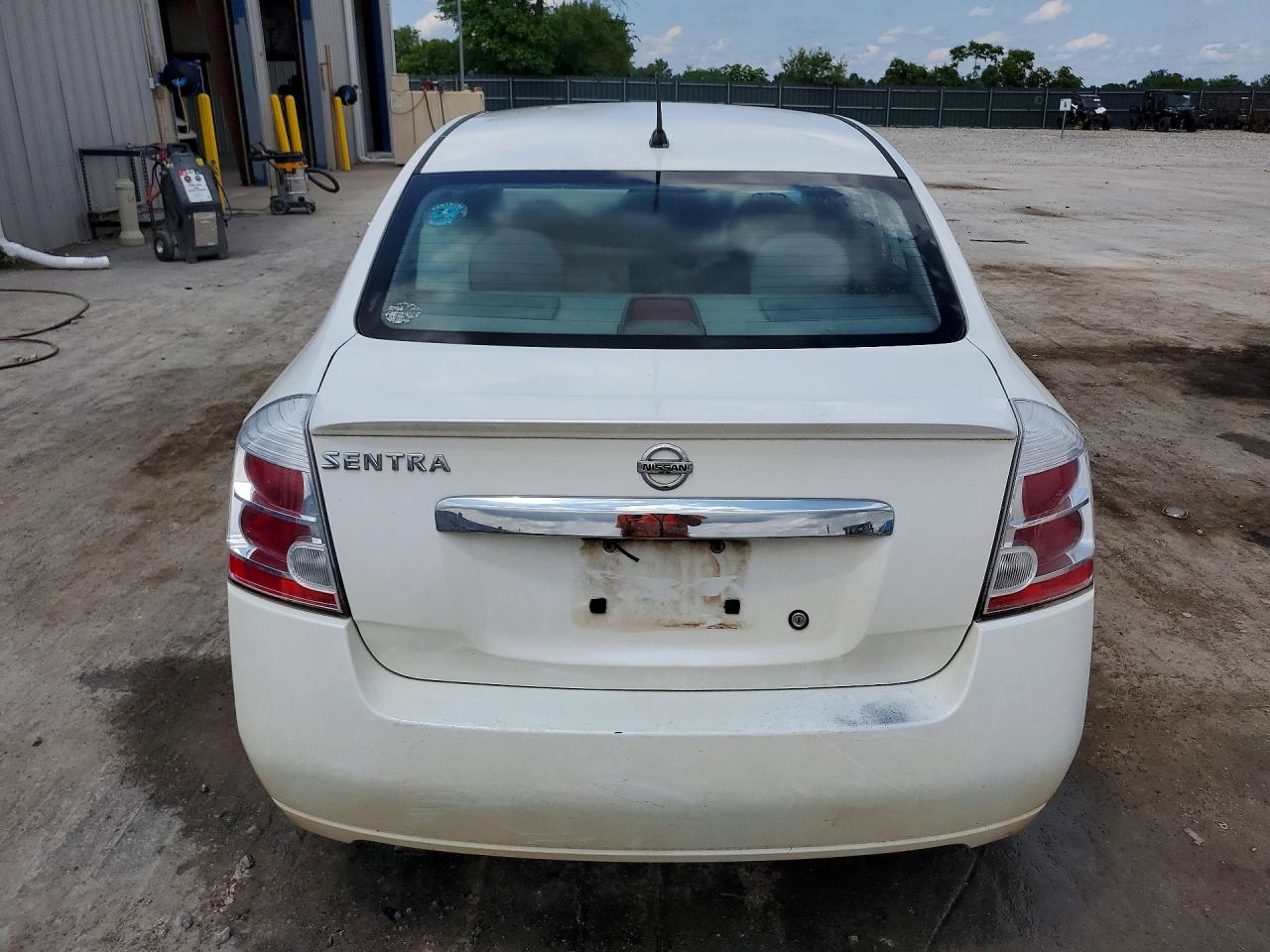 2010 Nissan Sentra 2.0 White vin: 3N1AB6AP2AL623222