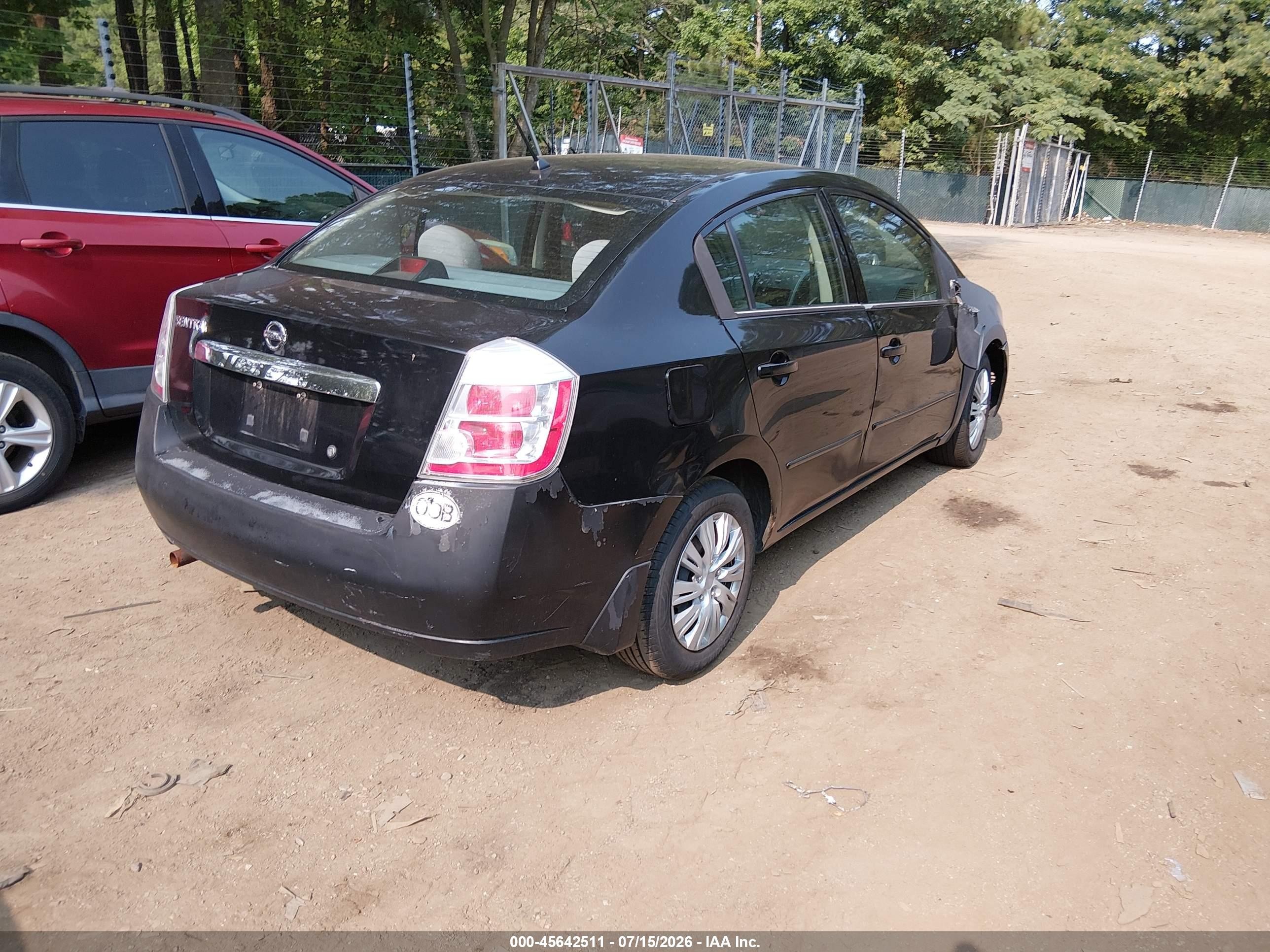 2010 Nissan Sentra 2.0 Black vin: 3N1AB6AP2AL630154