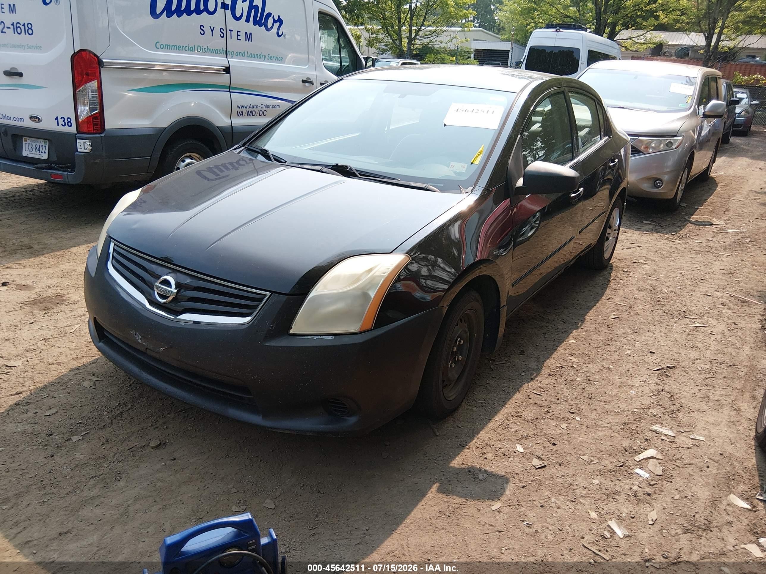2010 Nissan Sentra 2.0 Black vin: 3N1AB6AP2AL630154