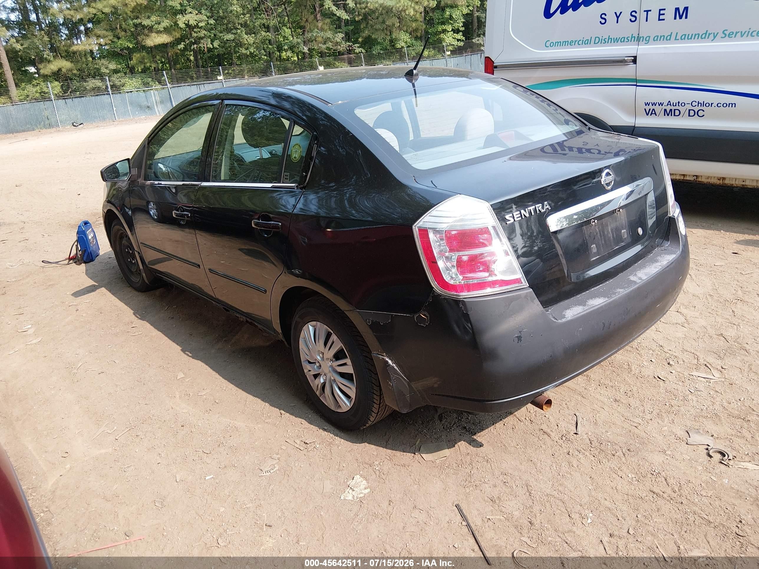 2010 Nissan Sentra 2.0 Black vin: 3N1AB6AP2AL630154