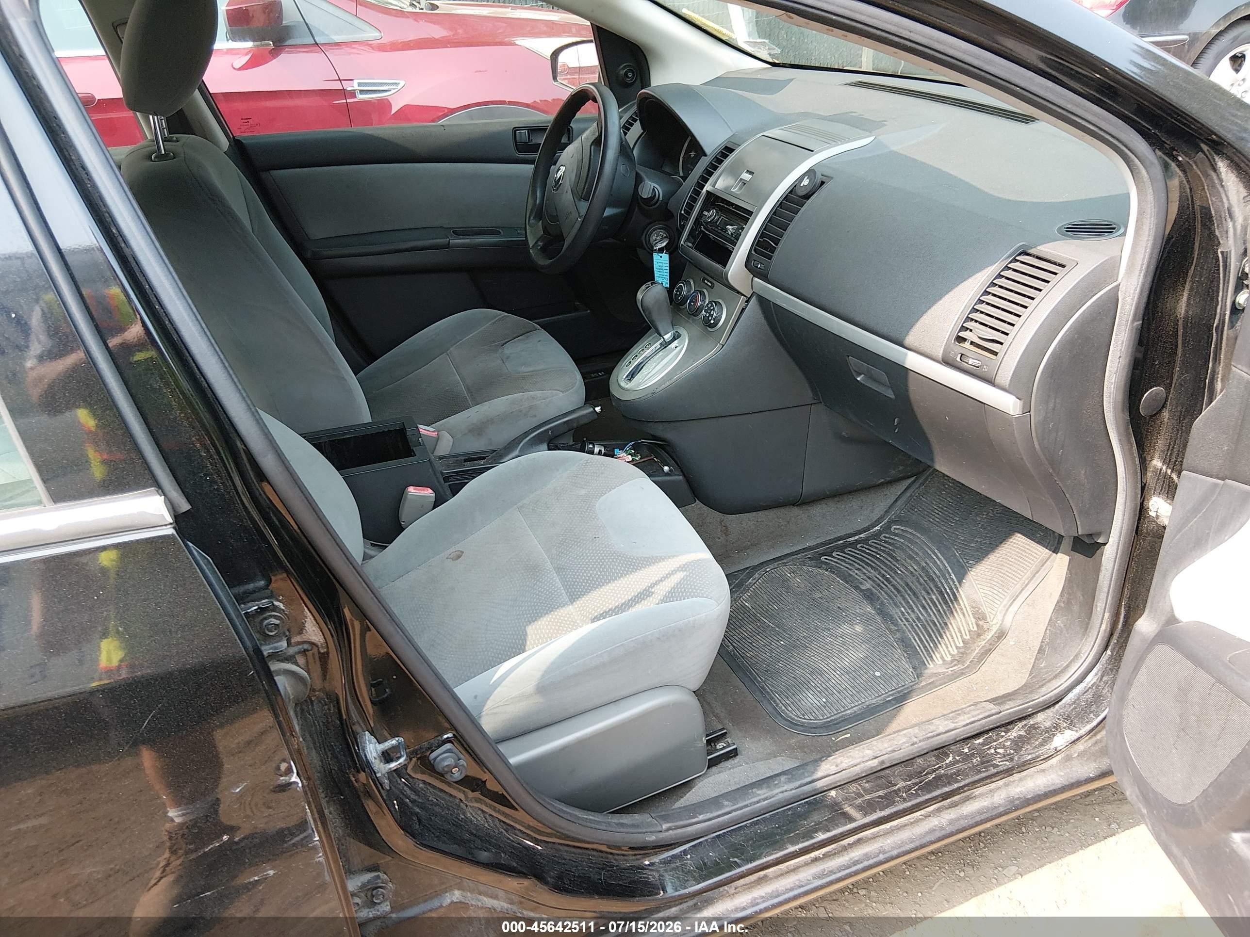 2010 Nissan Sentra 2.0 Black vin: 3N1AB6AP2AL630154