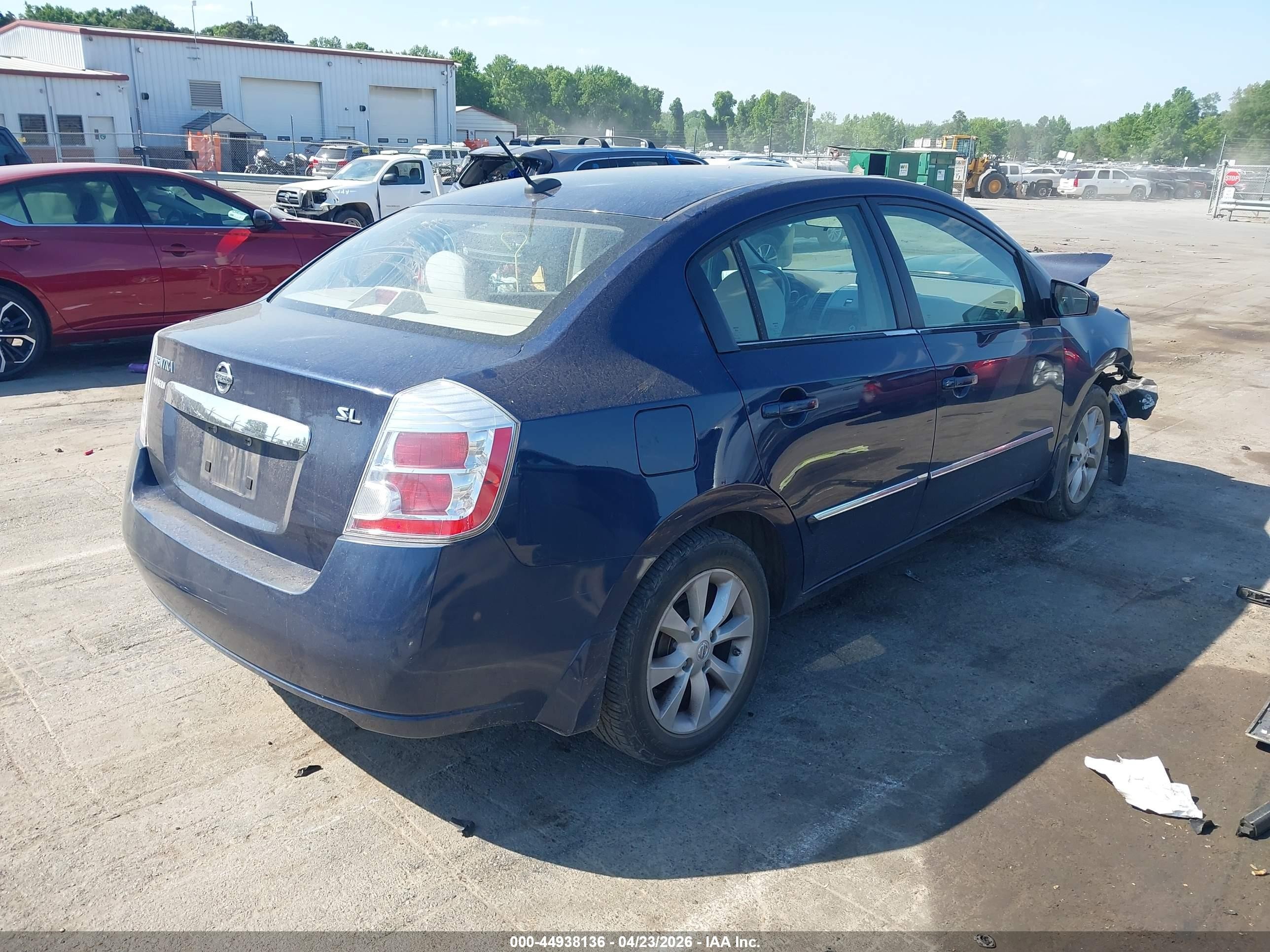 2010 Nissan Sentra 2.0sl Blue vin: 3N1AB6AP2AL632261