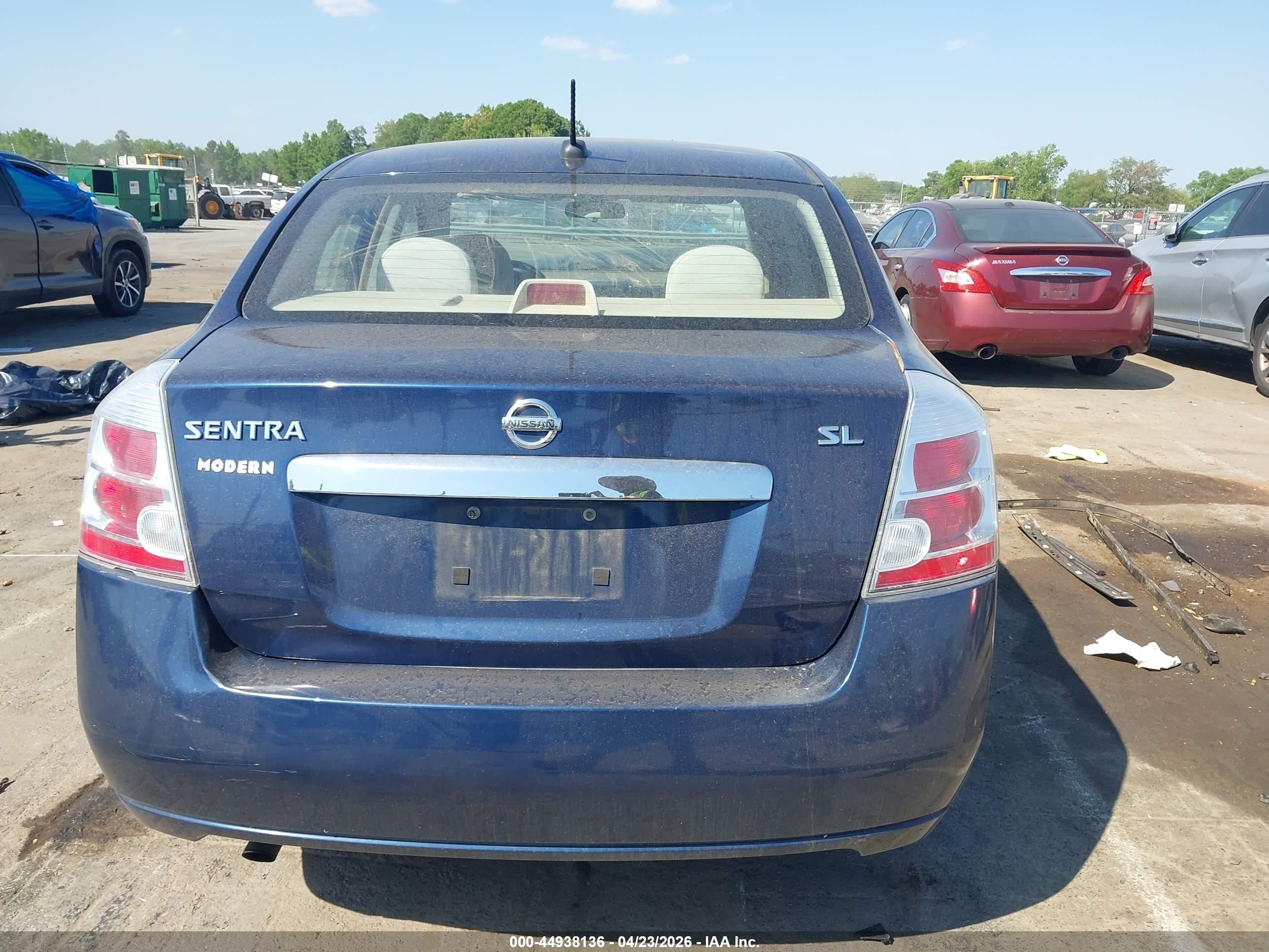 2010 Nissan Sentra 2.0sl Blue vin: 3N1AB6AP2AL632261