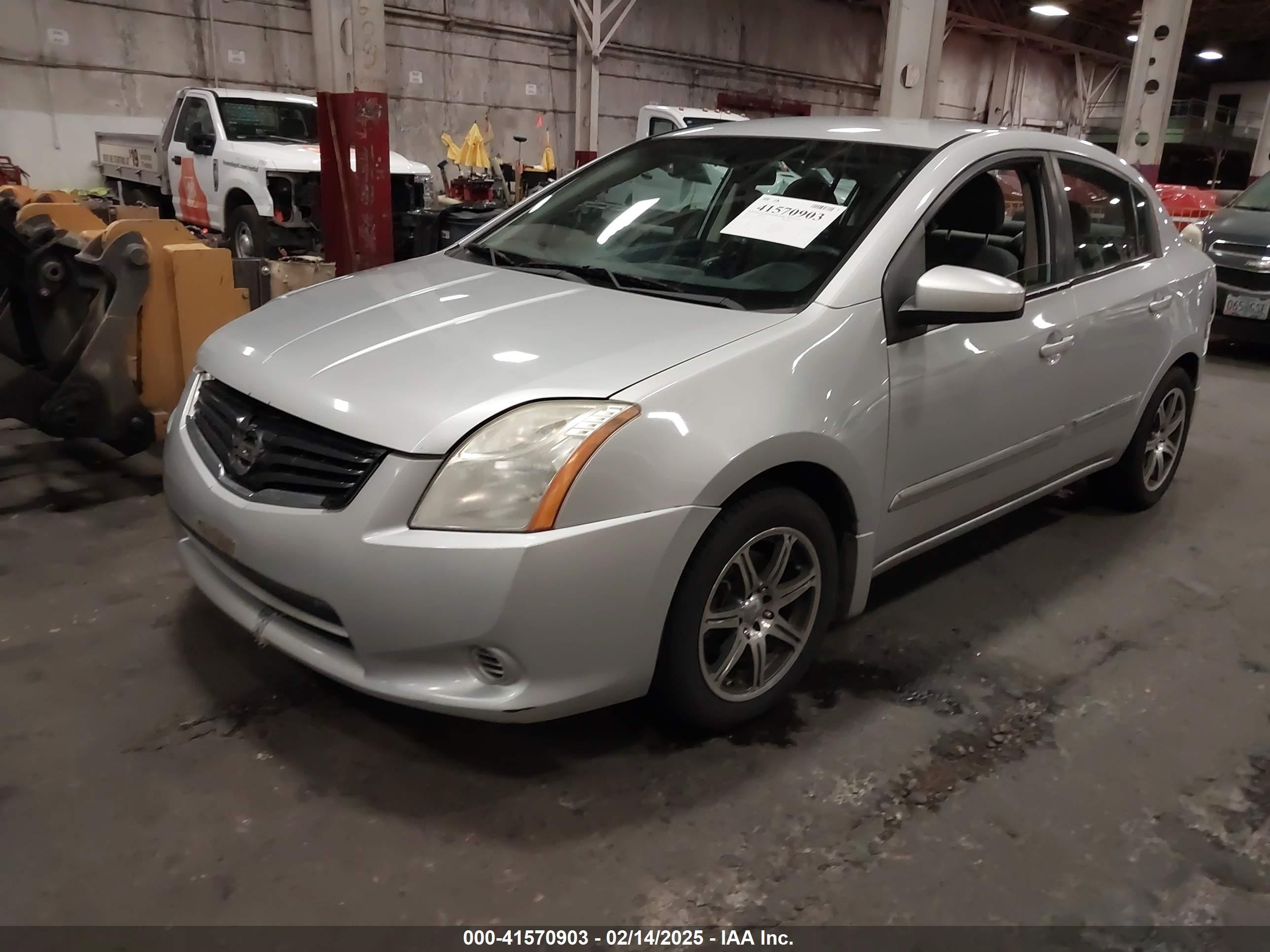 2010 Nissan Sentra 2.0s Silver vin: 3N1AB6AP2AL649013