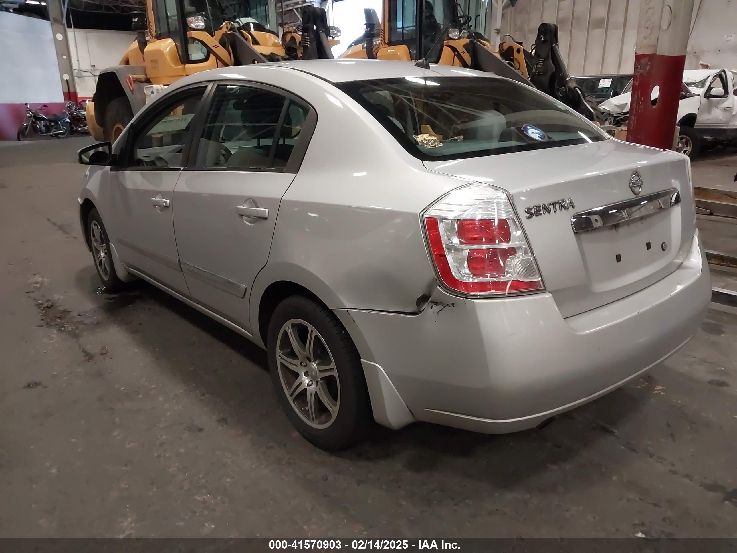 2010 Nissan Sentra 2.0s Silver vin: 3N1AB6AP2AL649013