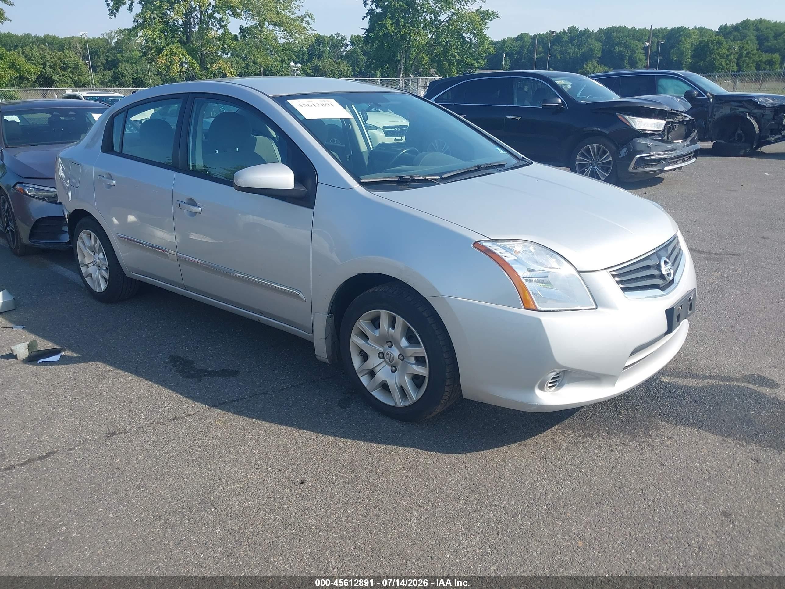 2010 Nissan Sentra 2.0s Silver vin: 3N1AB6AP2AL680259
