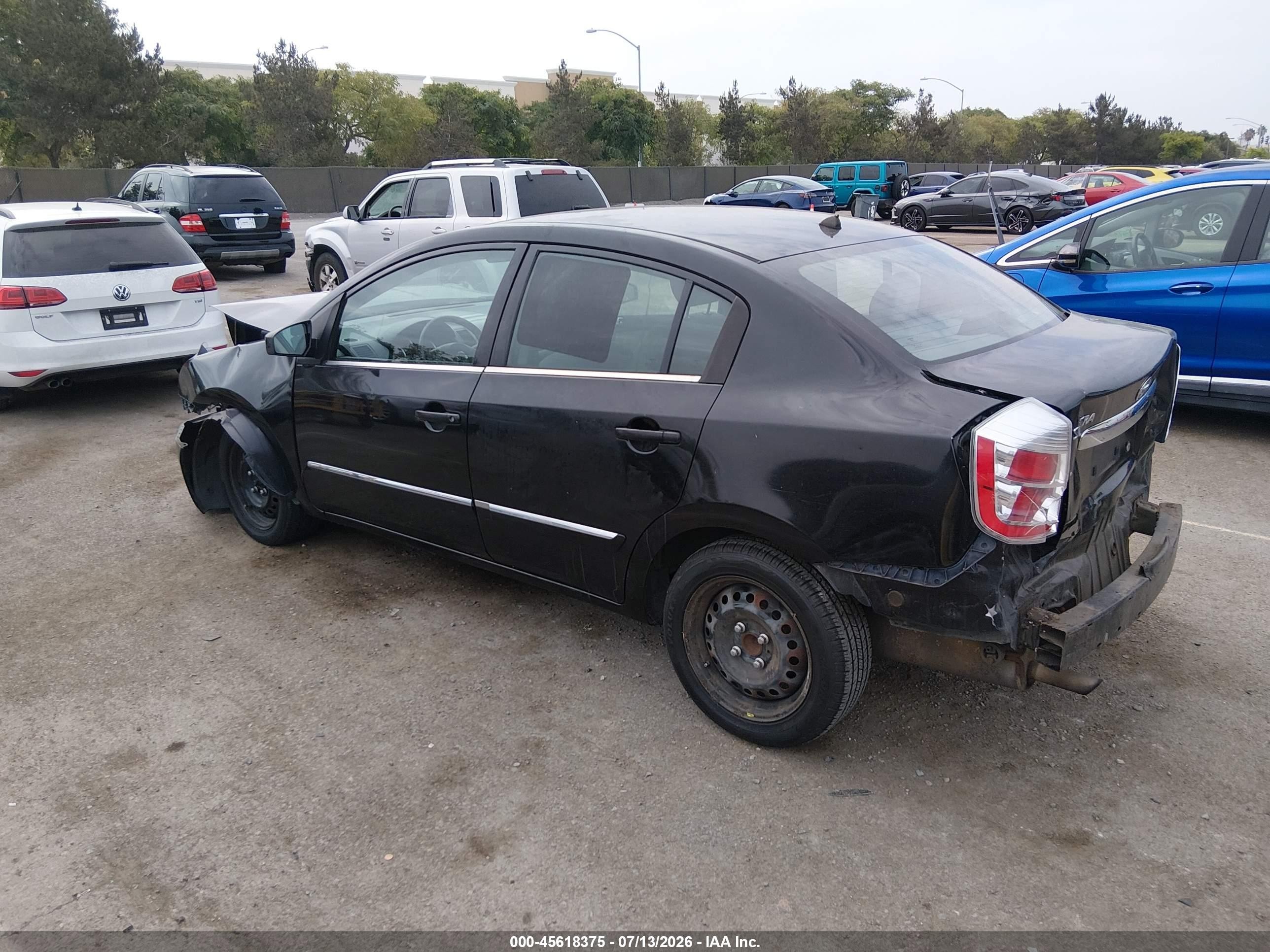 2010 Nissan Sentra 2.0s Black vin: 3N1AB6AP2AL682528