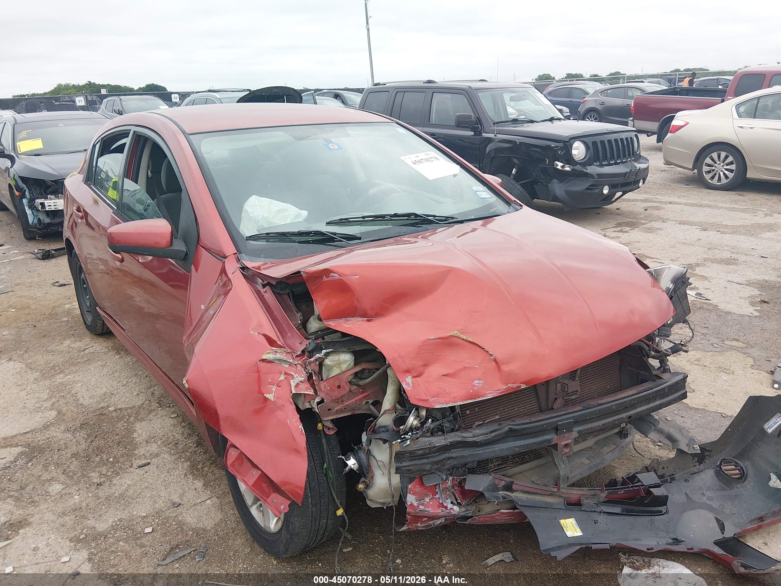 2010 Nissan Sentra 2.0sr Red vin: 3N1AB6AP2AL684988