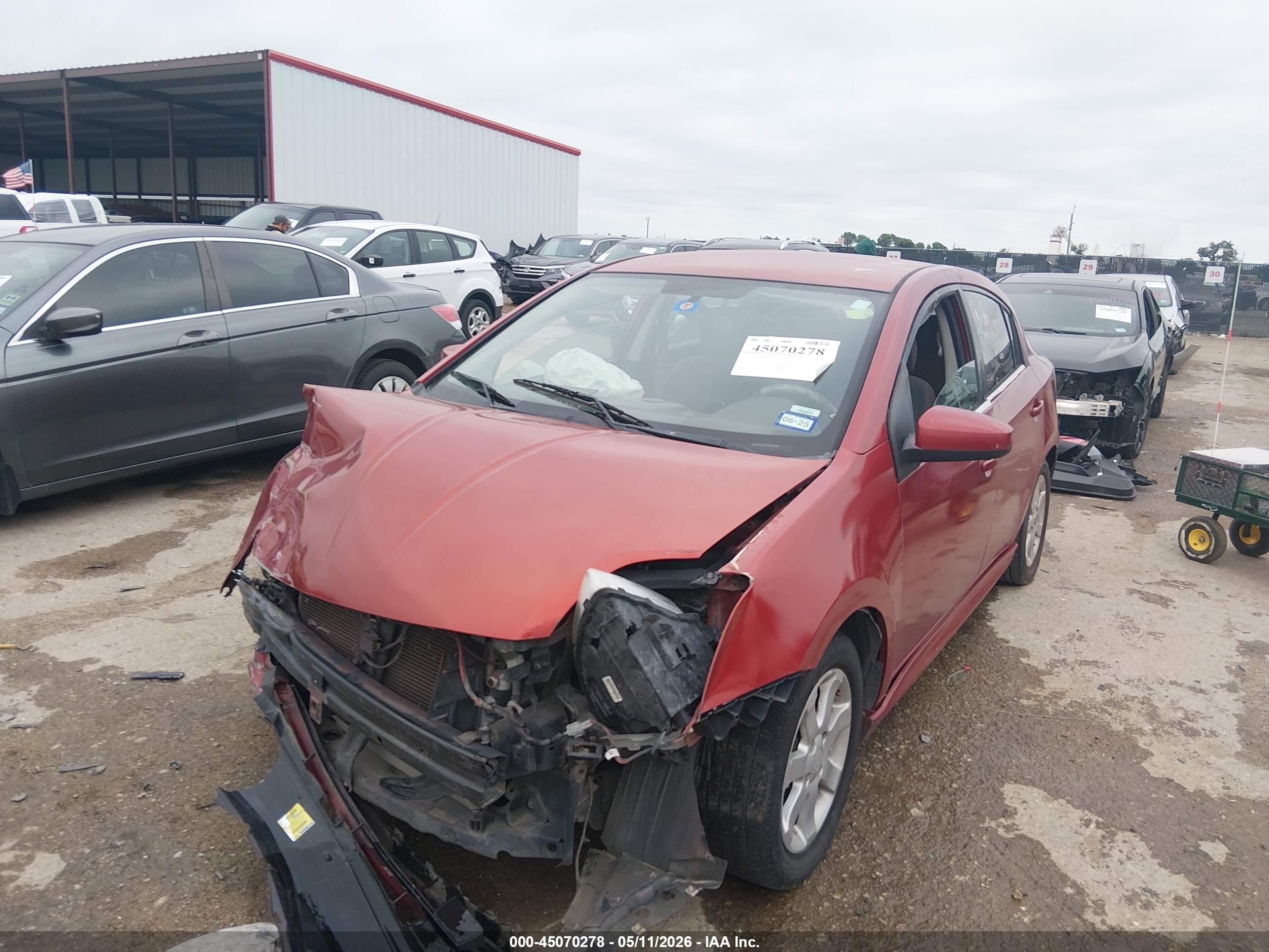 2010 Nissan Sentra 2.0sr Red vin: 3N1AB6AP2AL684988