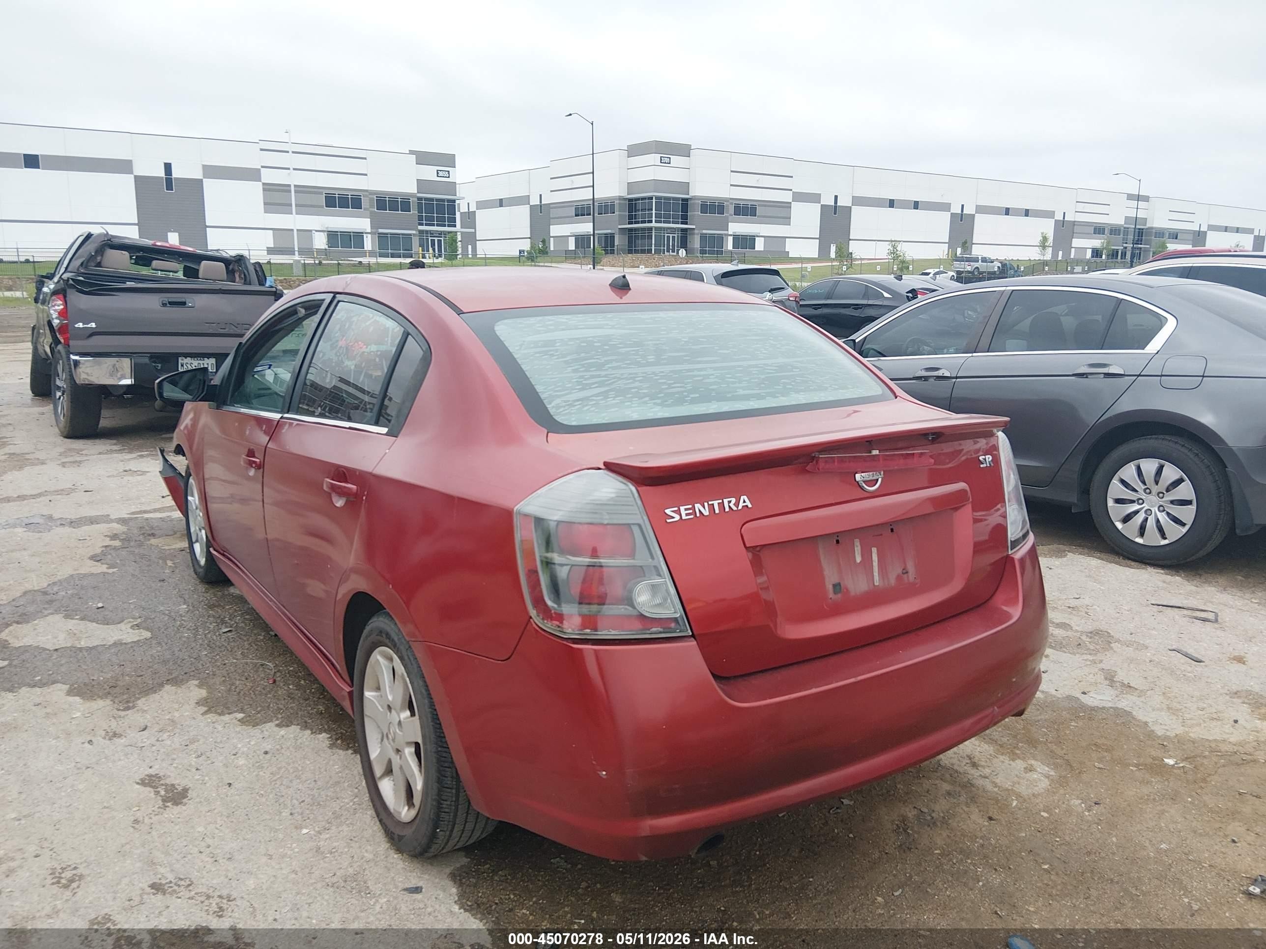 2010 Nissan Sentra 2.0sr Red vin: 3N1AB6AP2AL684988