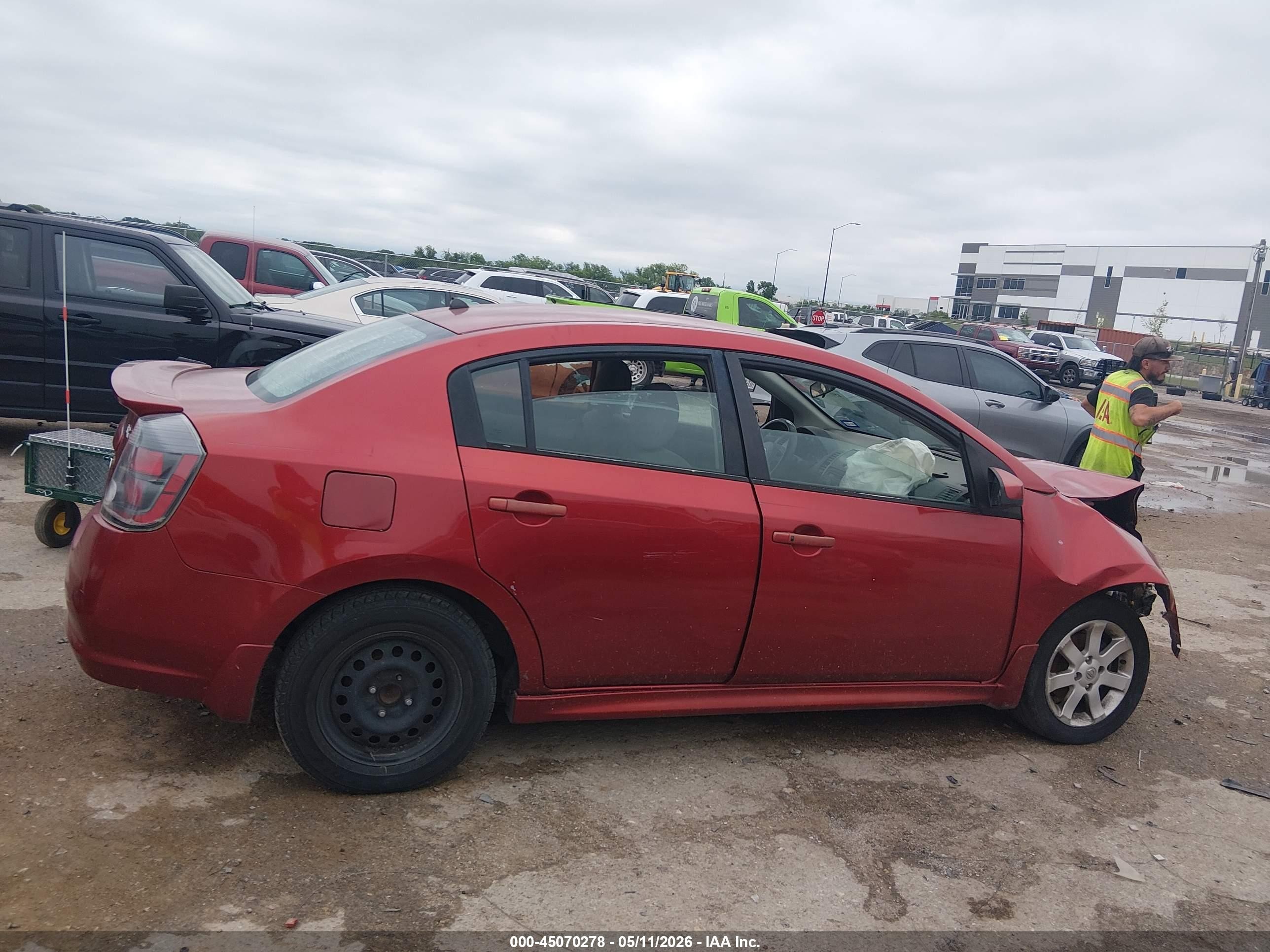 2010 Nissan Sentra 2.0sr Red vin: 3N1AB6AP2AL684988