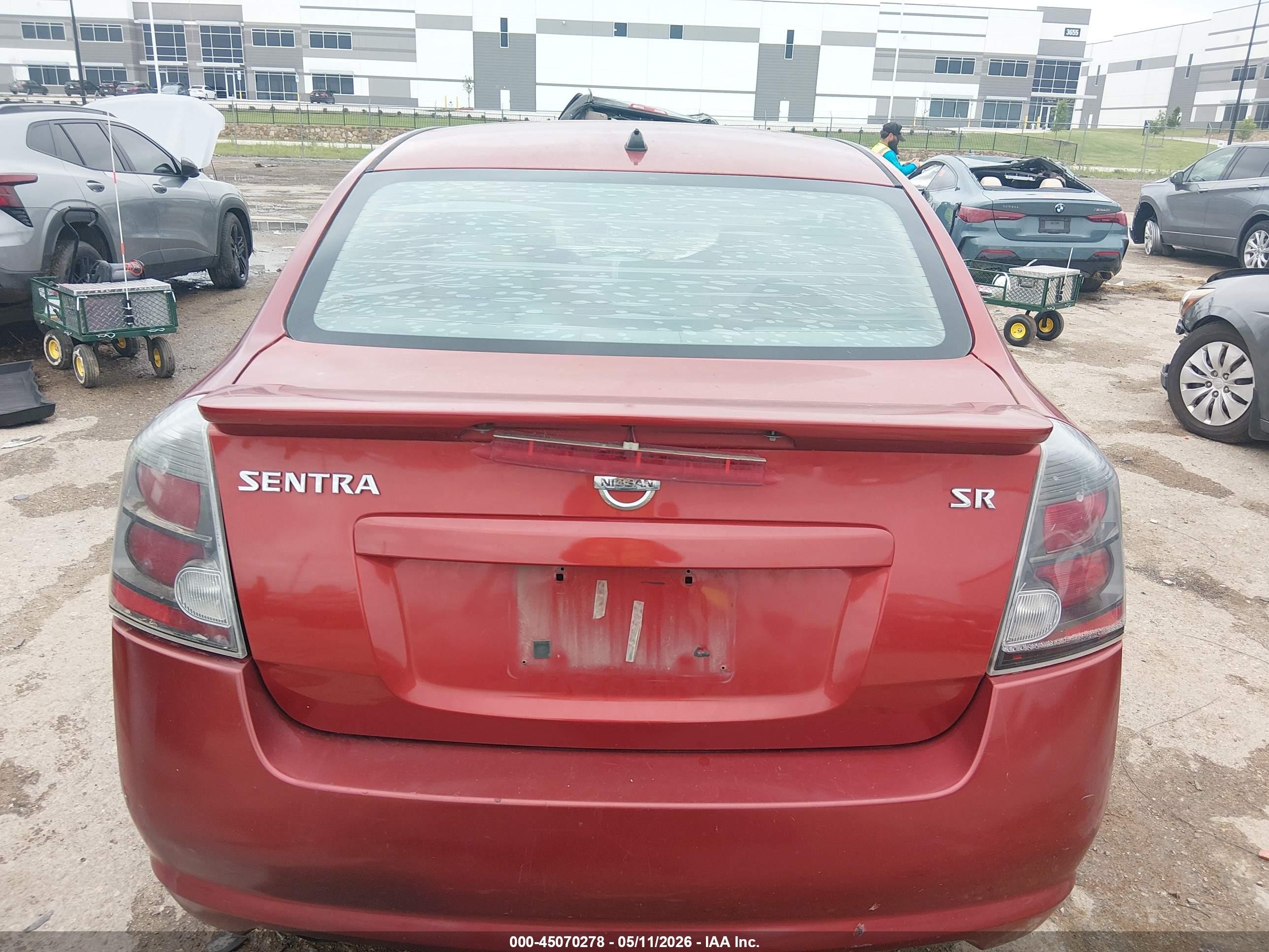 2010 Nissan Sentra 2.0sr Red vin: 3N1AB6AP2AL684988