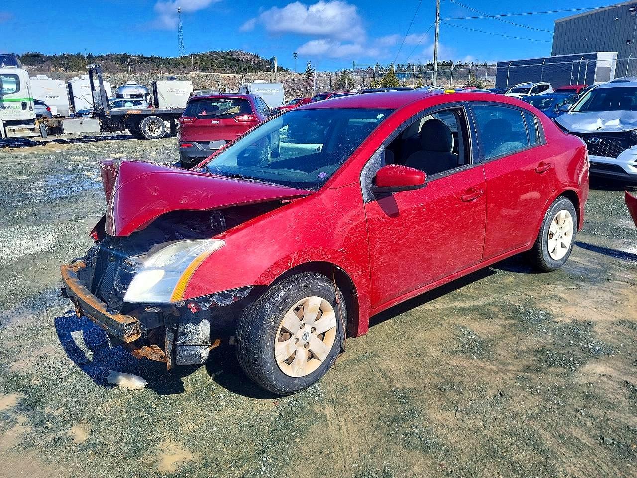 2010 Nissan Sentra 2.0 Sl 4dr Burgundy vin: 3N1AB6AP2AL696557