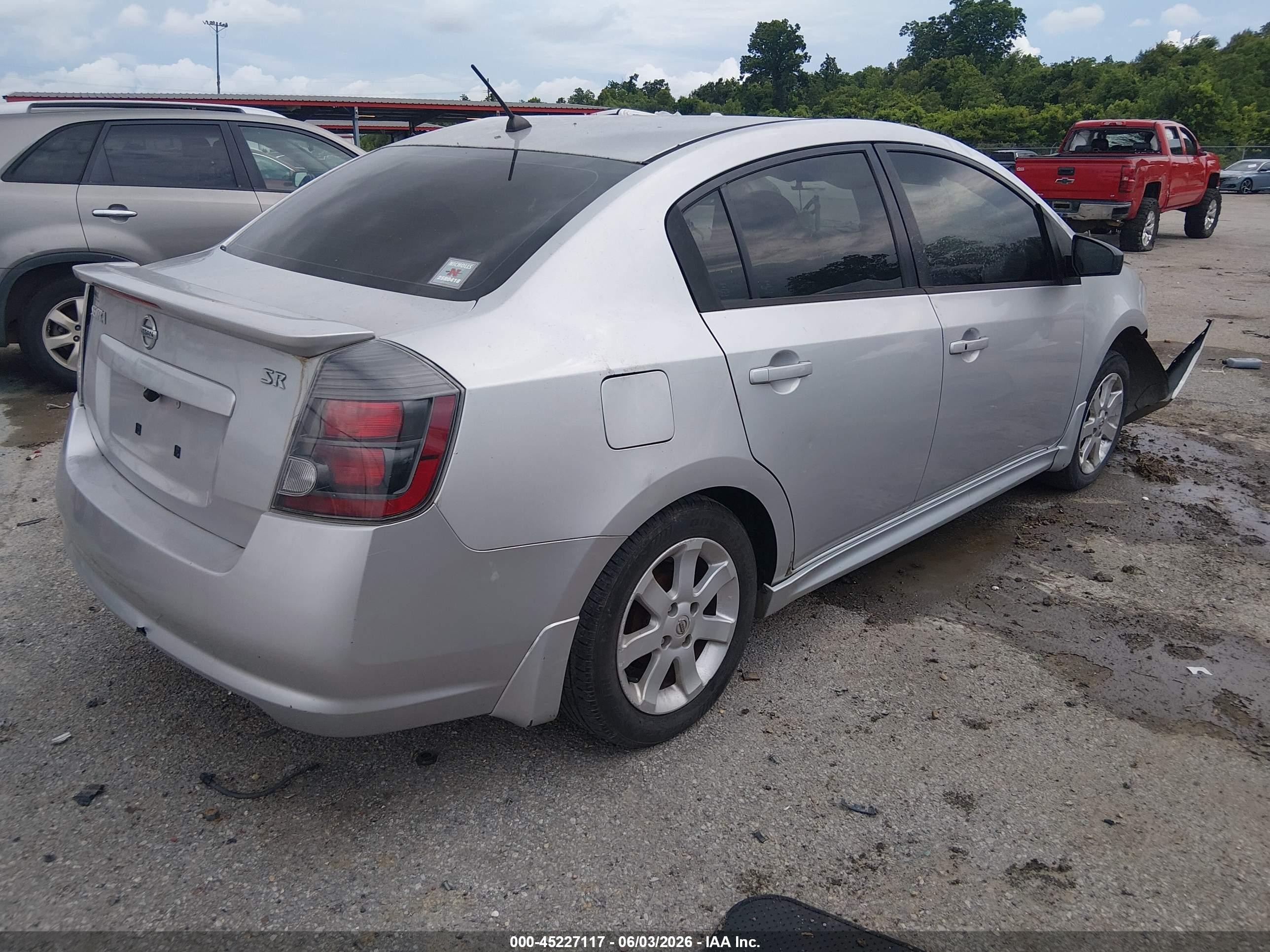 2010 Nissan Sentra 2.0sr Silver vin: 3N1AB6AP2AL703930