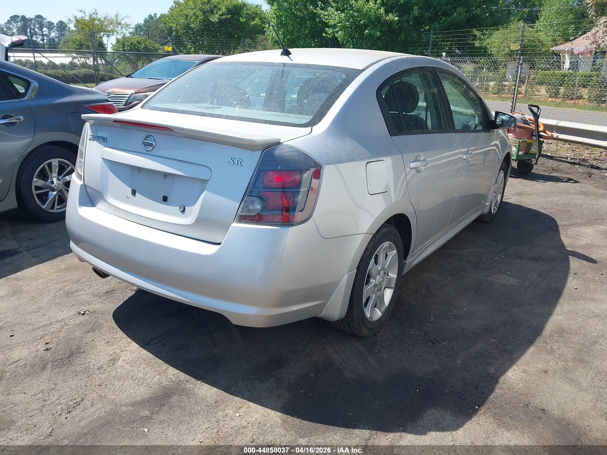 2010 Nissan Sentra 2.0sr Silver vin: 3N1AB6AP2AL711218