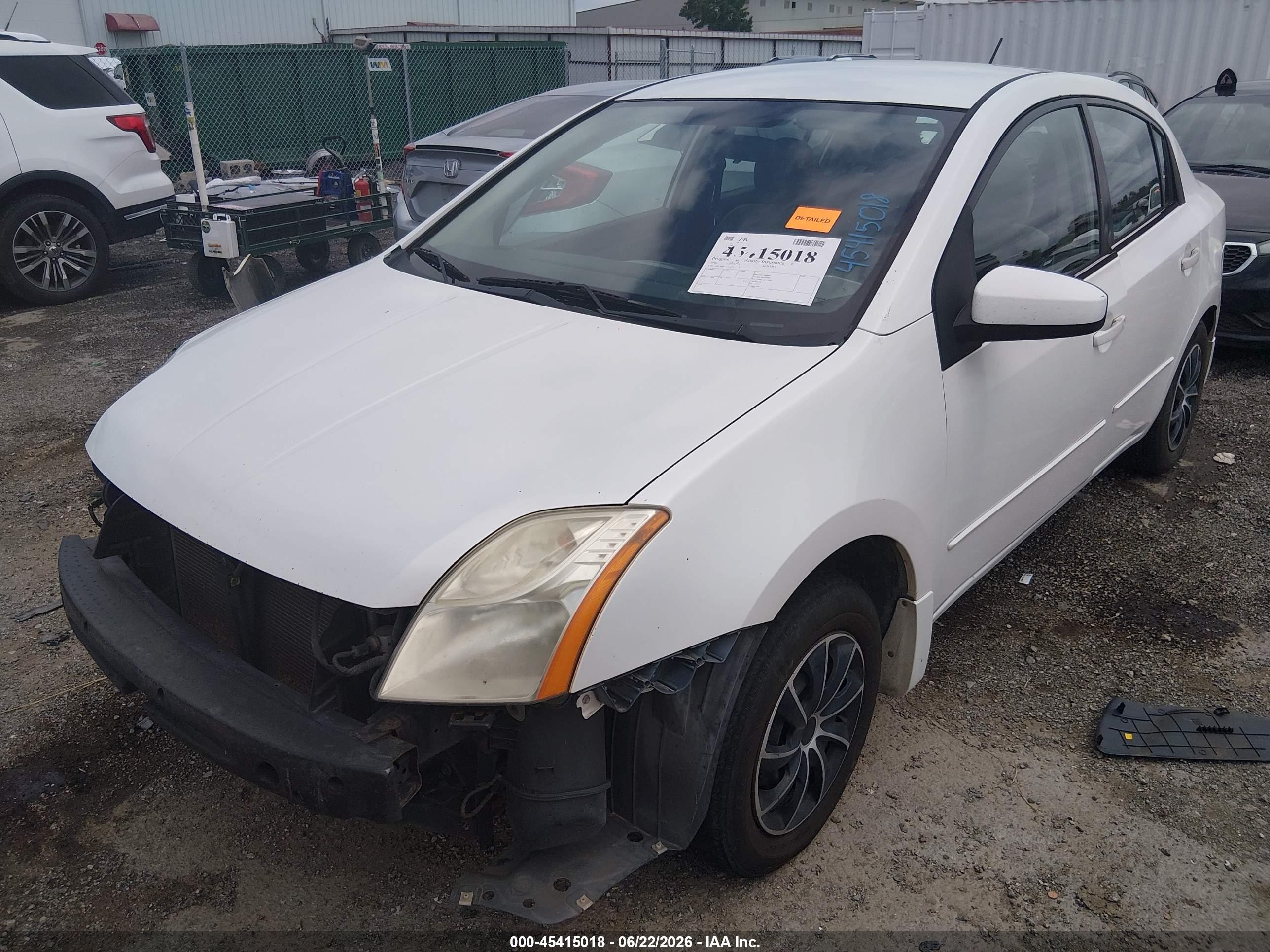 2010 Nissan Sentra 2.0 White vin: 3N1AB6AP2AL714183
