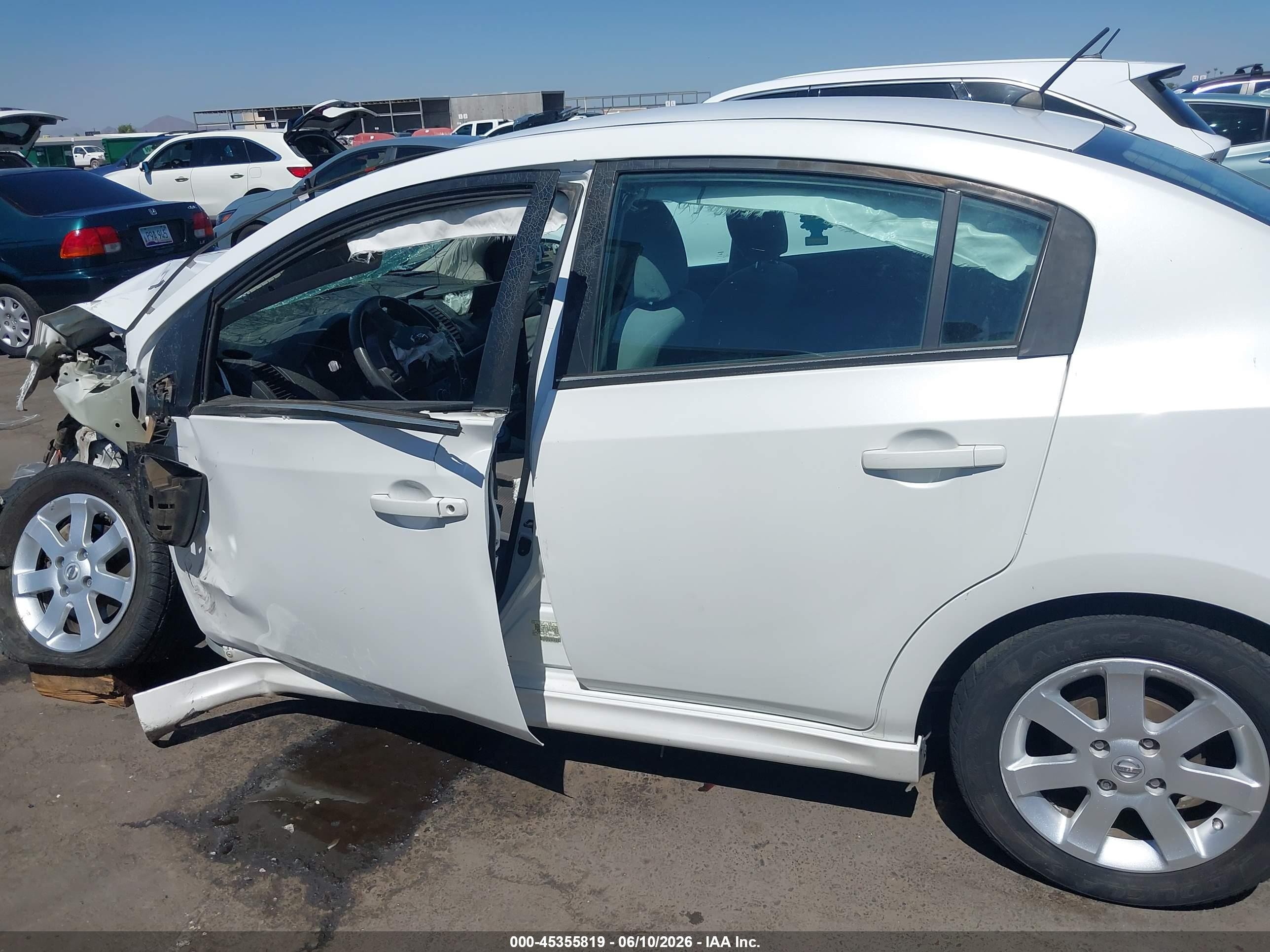 2010 Nissan Sentra 2.0sr White vin: 3N1AB6AP2AL714278