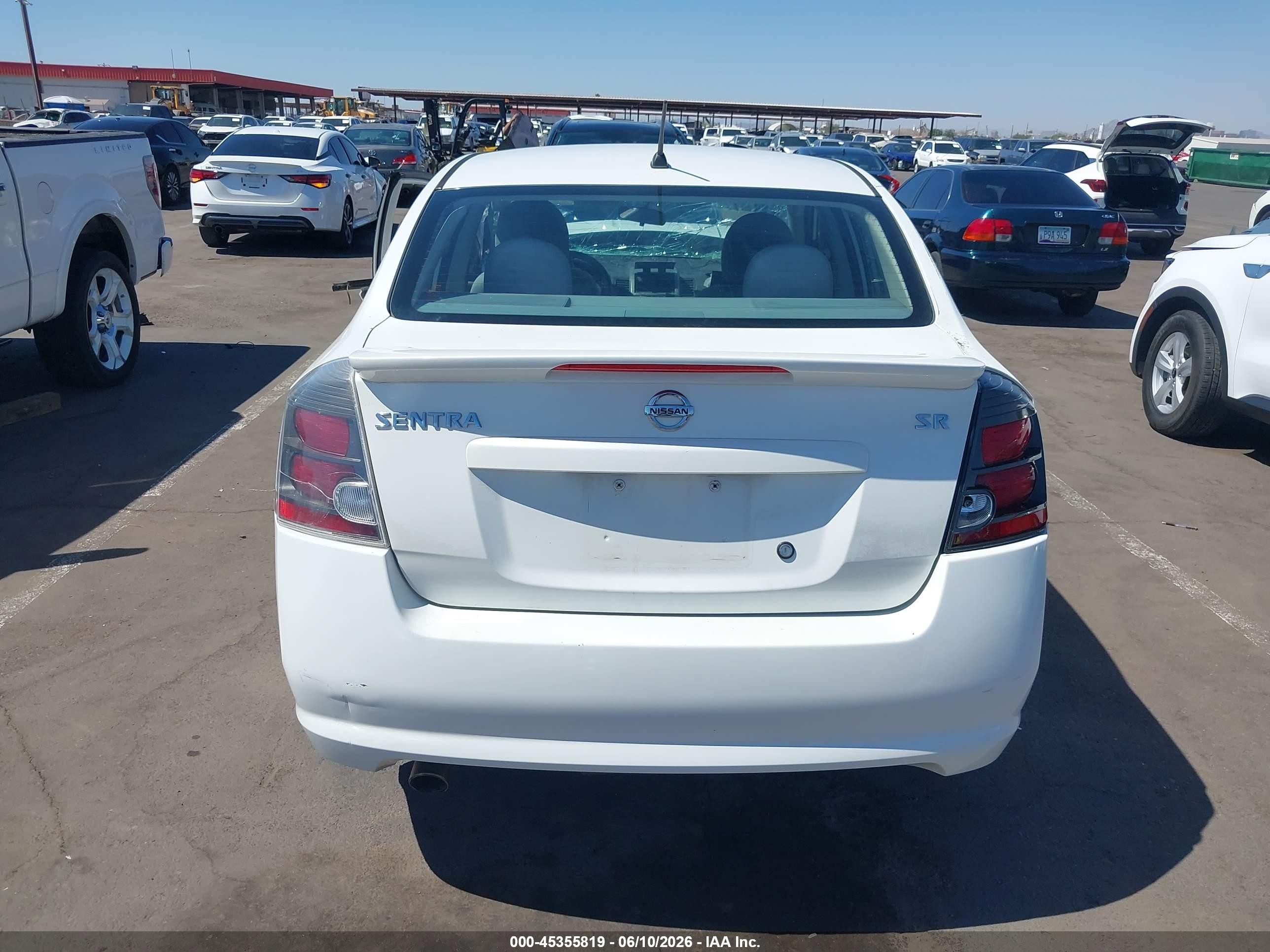 2010 Nissan Sentra 2.0sr White vin: 3N1AB6AP2AL714278