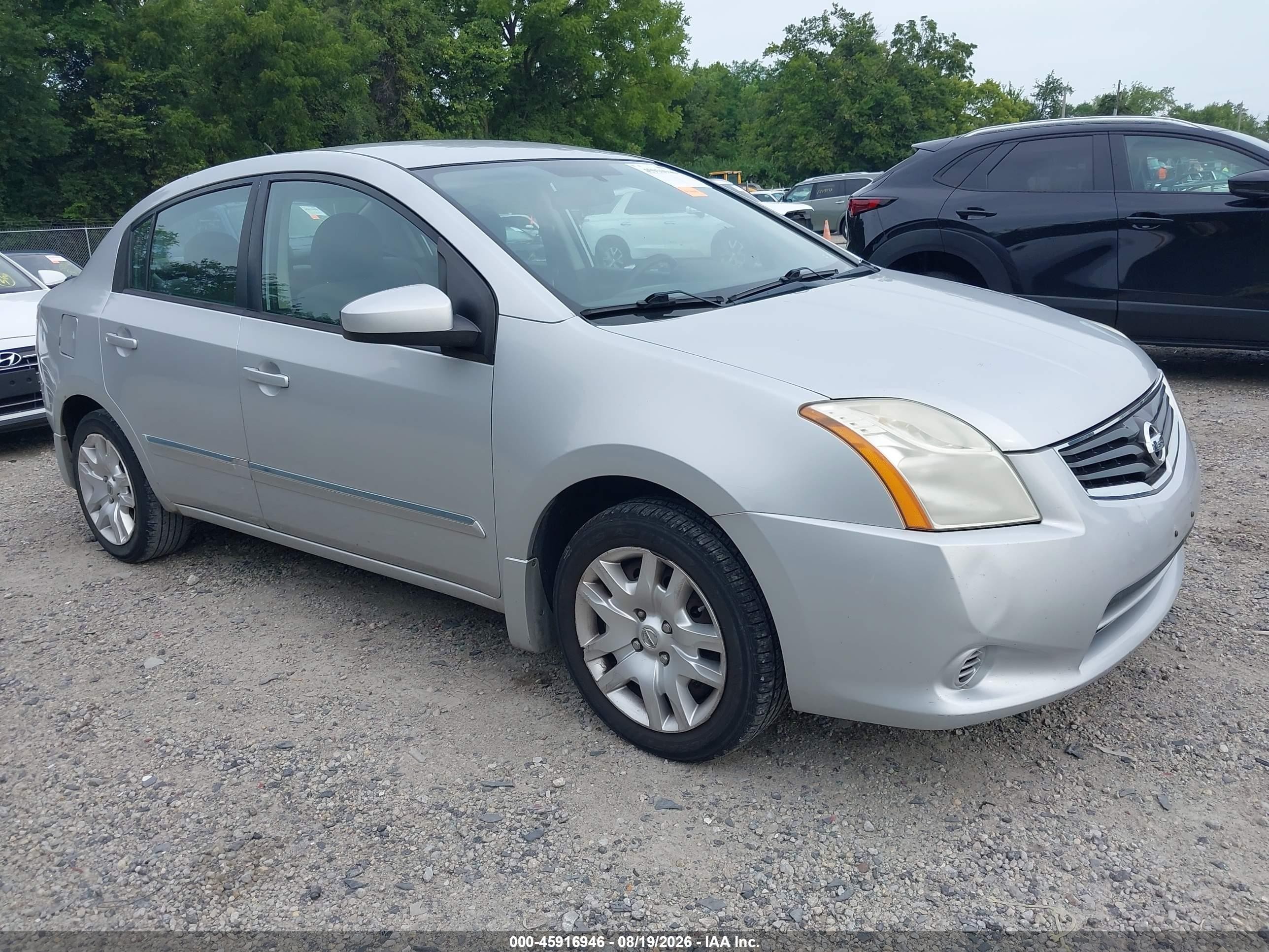 2010 Nissan Sentra 2.0s Silver vin: 3N1AB6AP2AL715642