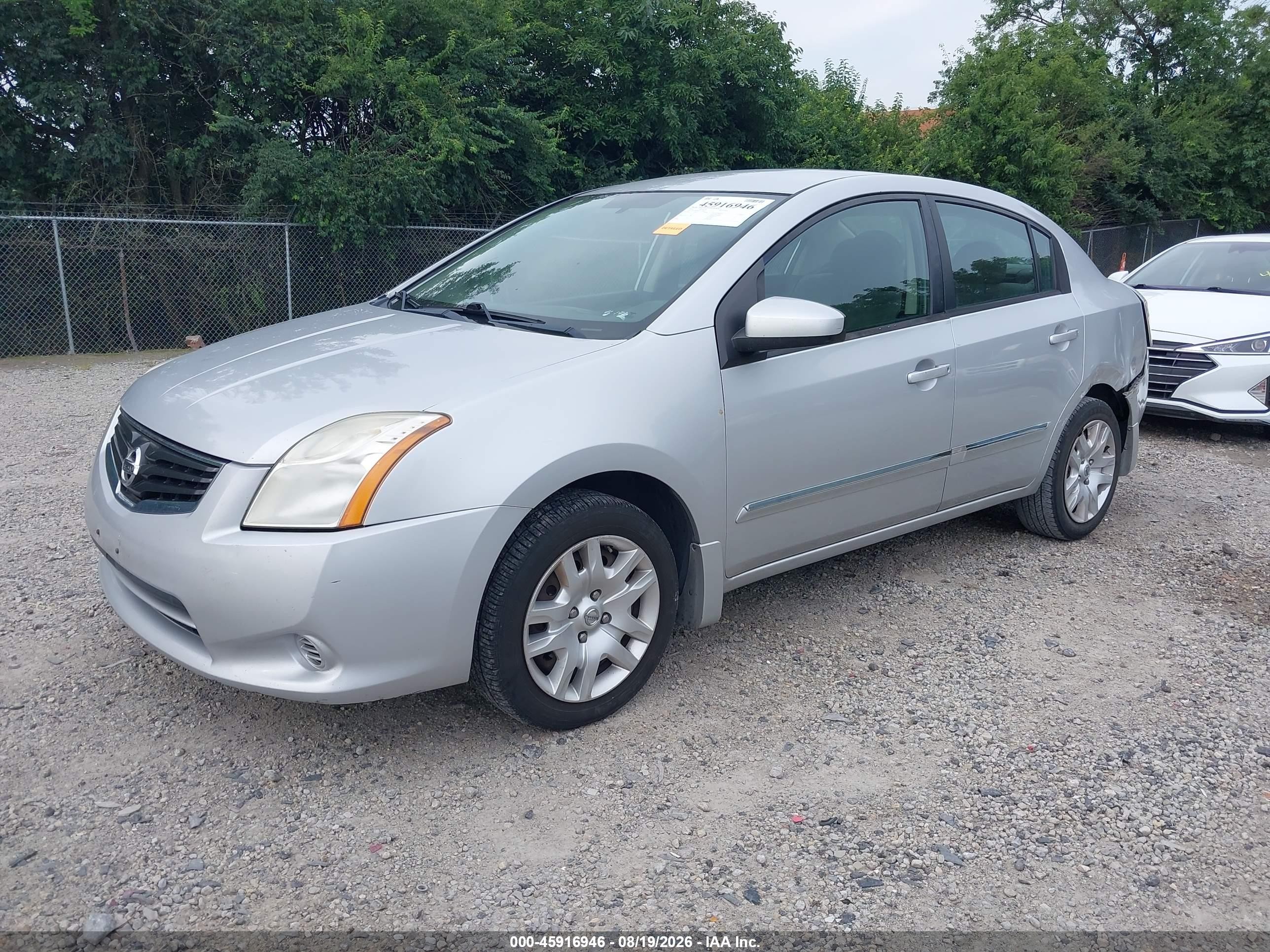 2010 Nissan Sentra 2.0s Silver vin: 3N1AB6AP2AL715642