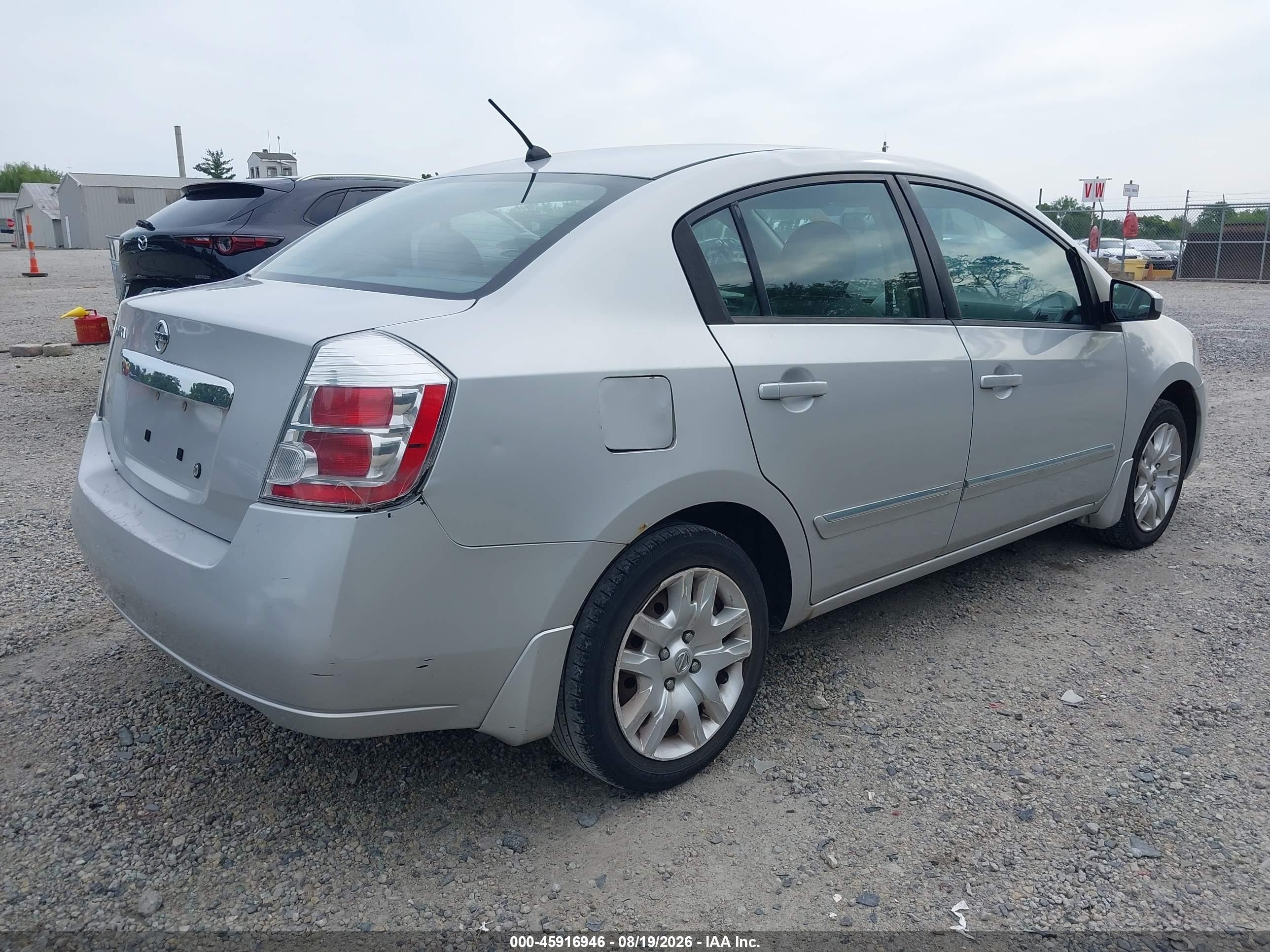 2010 Nissan Sentra 2.0s Silver vin: 3N1AB6AP2AL715642