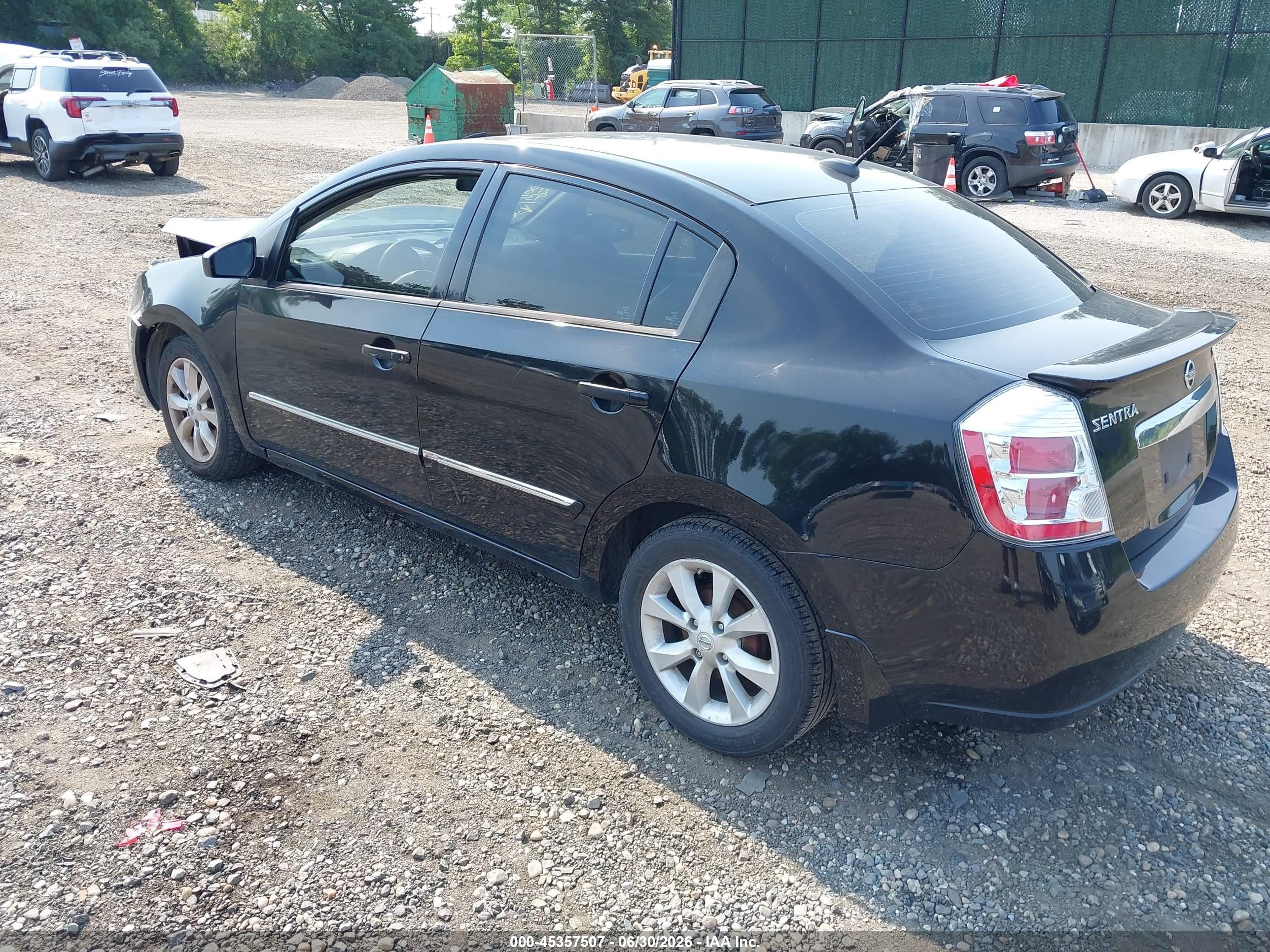 2011 Nissan Sentra 2.0sl Black vin: 3N1AB6AP2BL619057