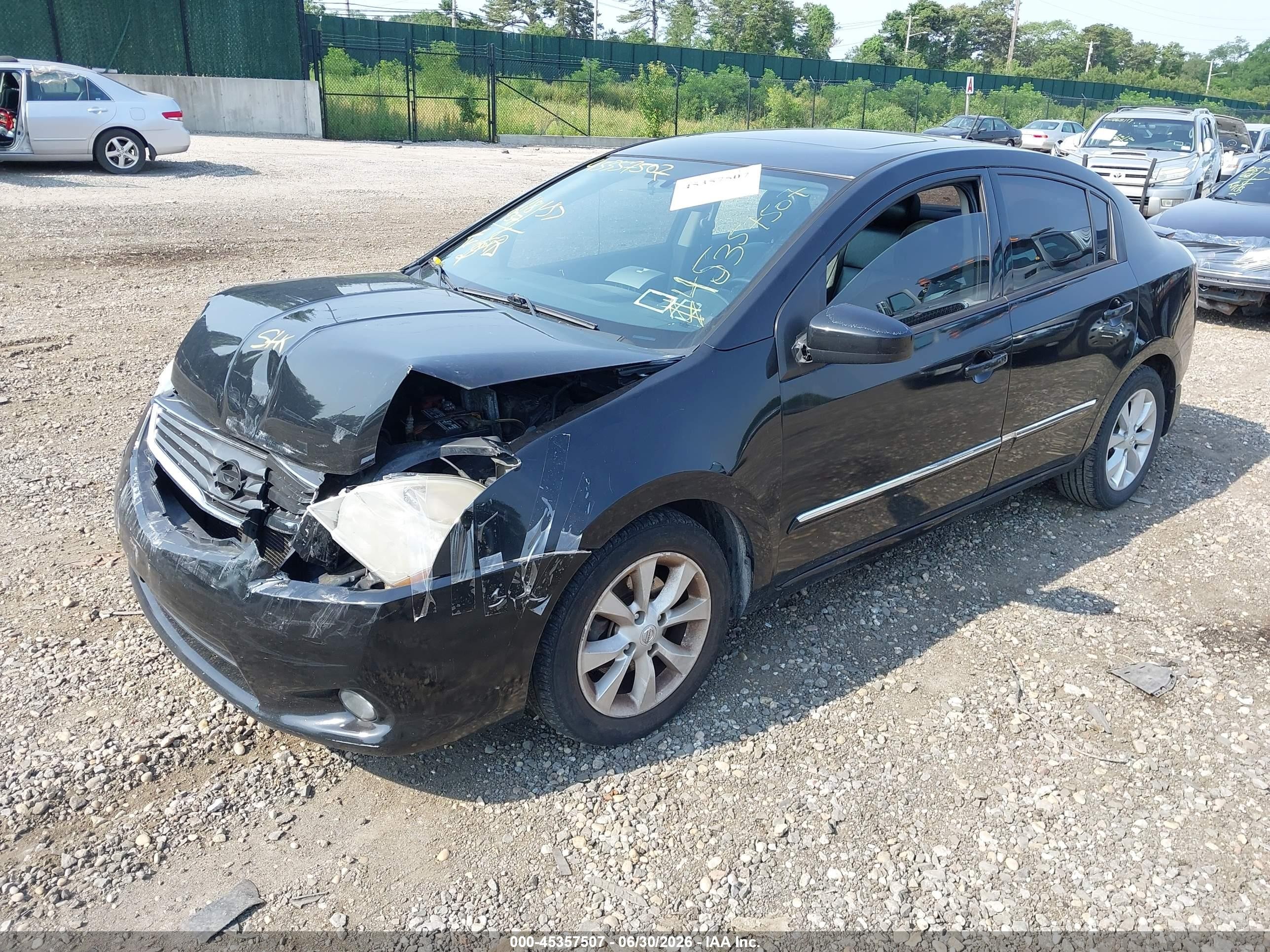 2011 Nissan Sentra 2.0sl Black vin: 3N1AB6AP2BL619057