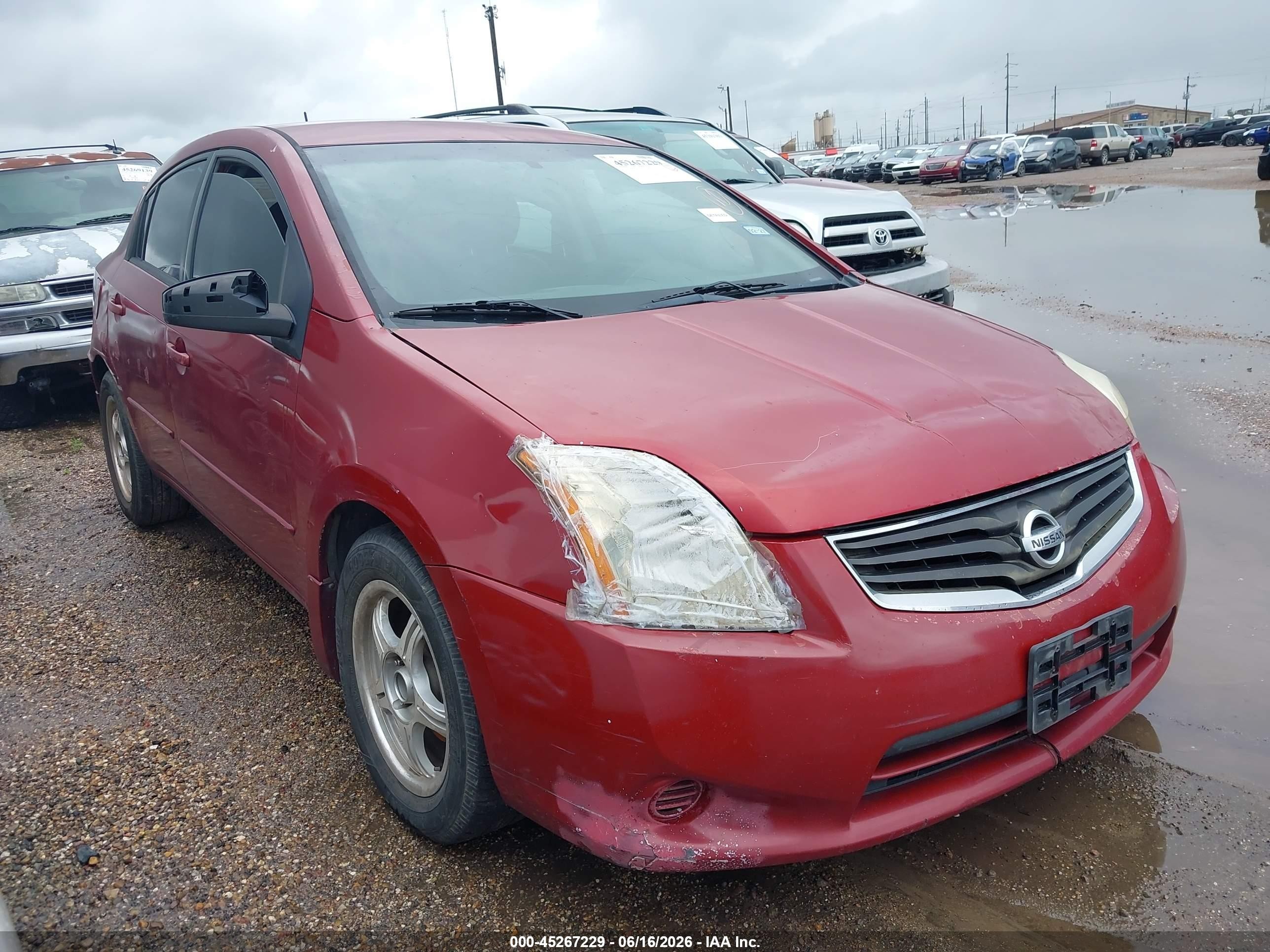 2011 Nissan Sentra 2.0 Red vin: 3N1AB6AP2BL656528