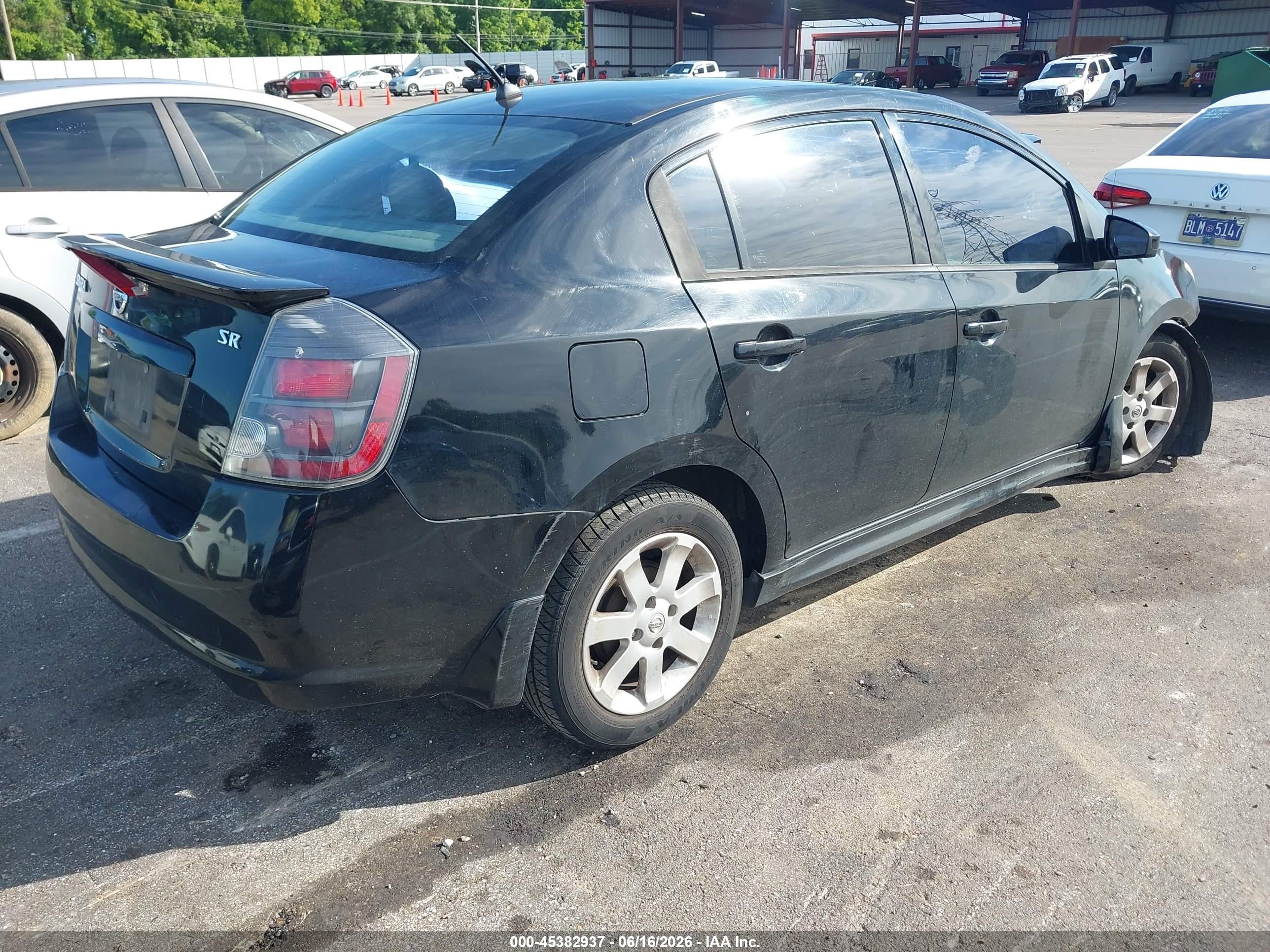 2011 Nissan Sentra 2.0sr Black vin: 3N1AB6AP2BL656920