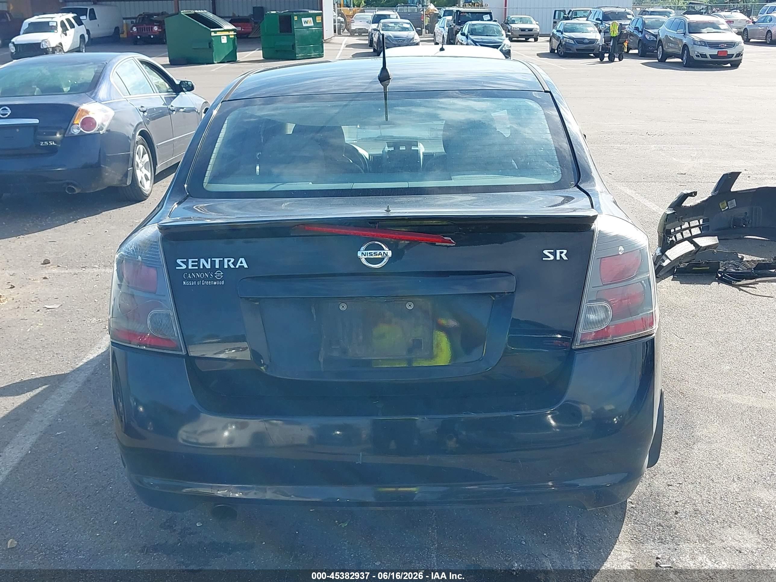 2011 Nissan Sentra 2.0sr Black vin: 3N1AB6AP2BL656920