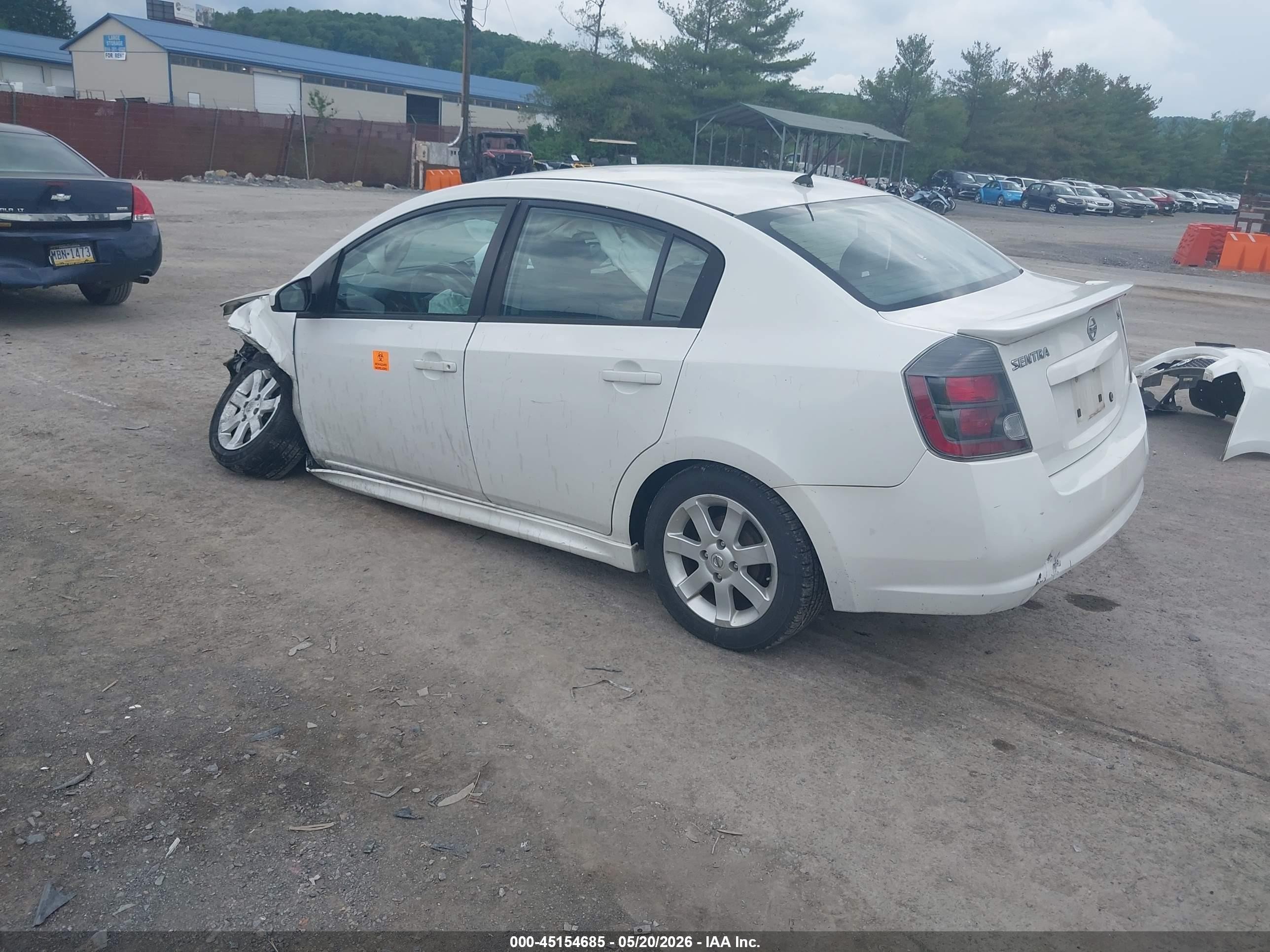 2011 Nissan Sentra 2.0sr White vin: 3N1AB6AP2BL695958