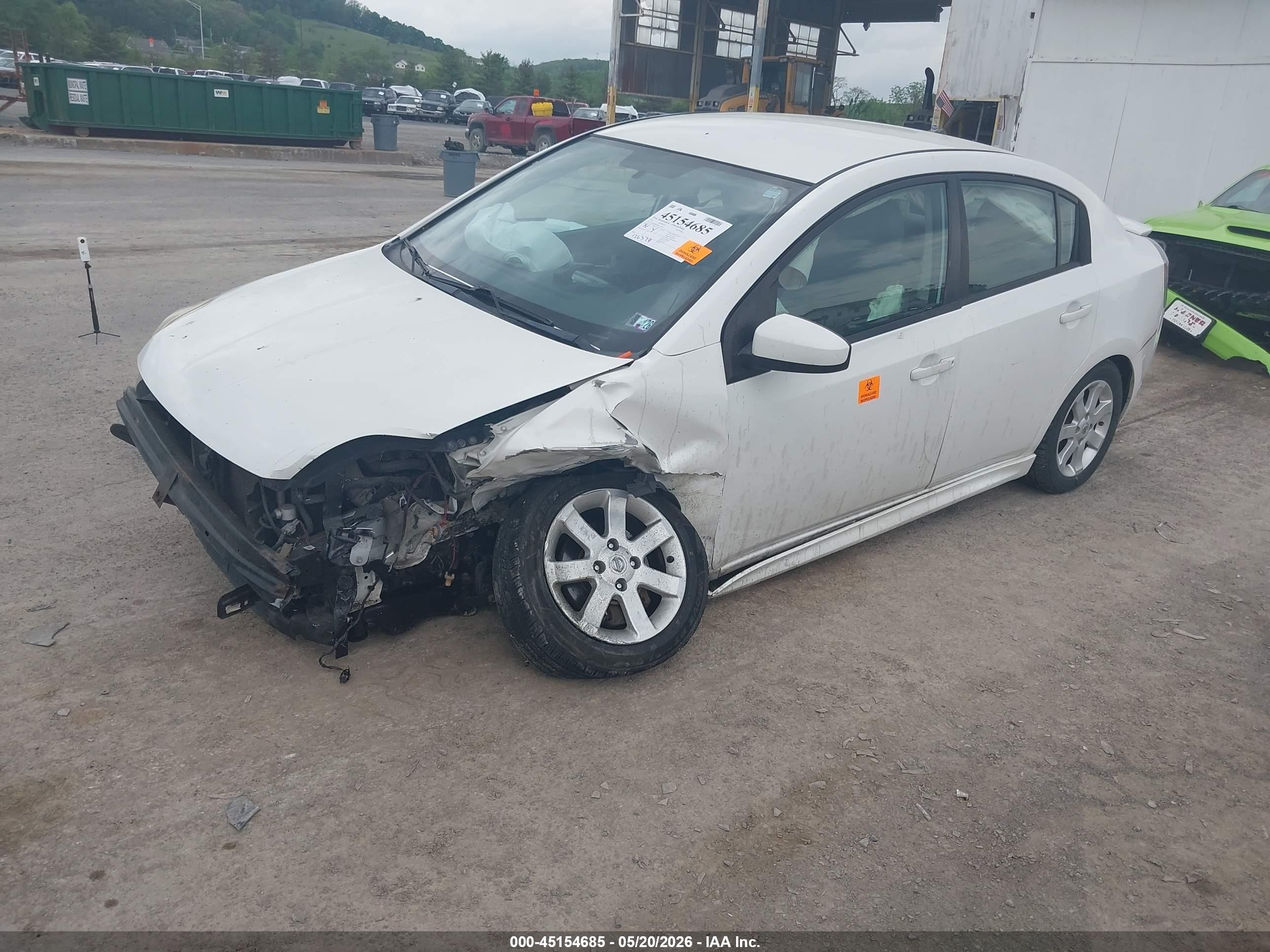2011 Nissan Sentra 2.0sr White vin: 3N1AB6AP2BL695958