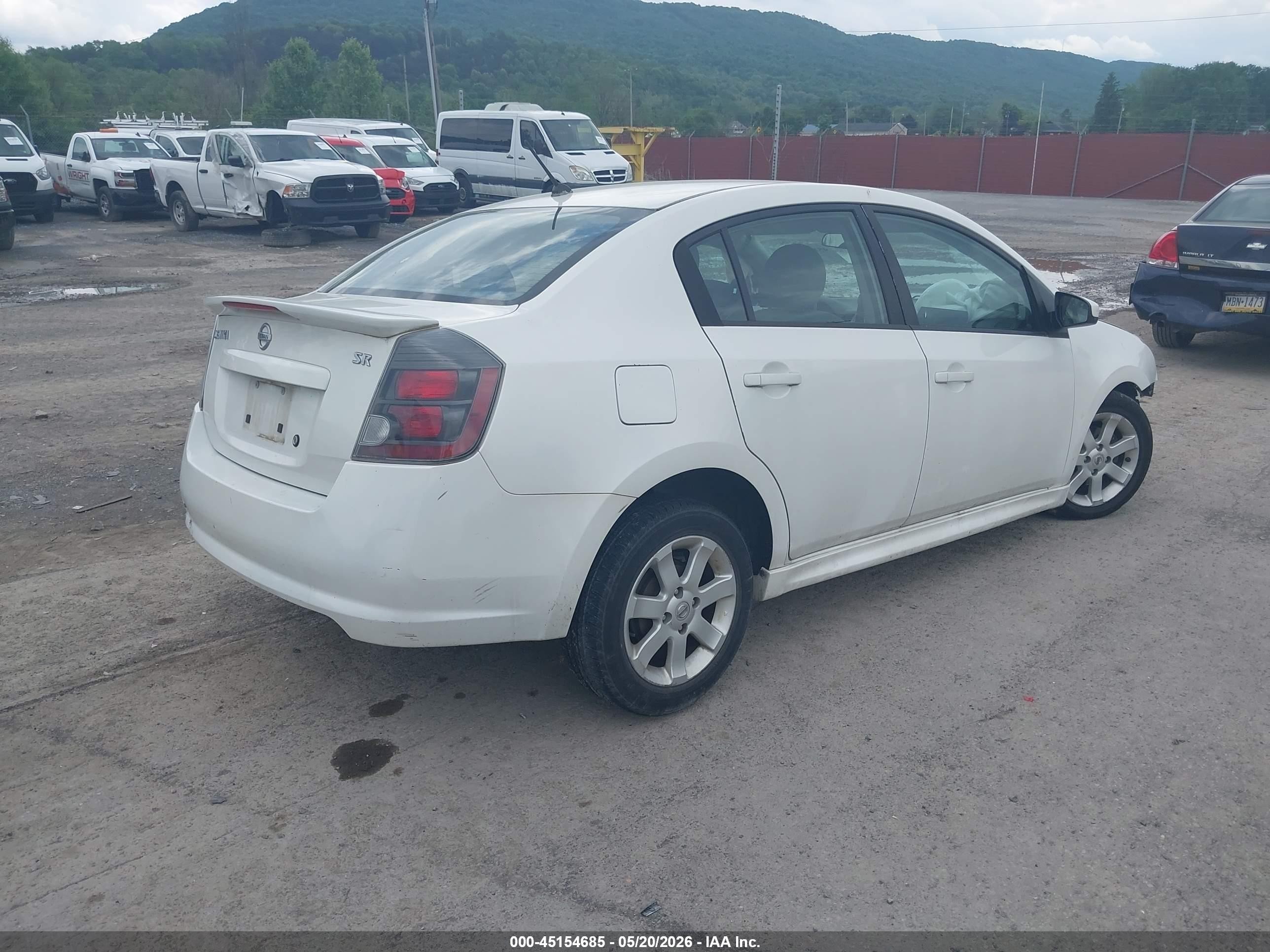2011 Nissan Sentra 2.0sr White vin: 3N1AB6AP2BL695958